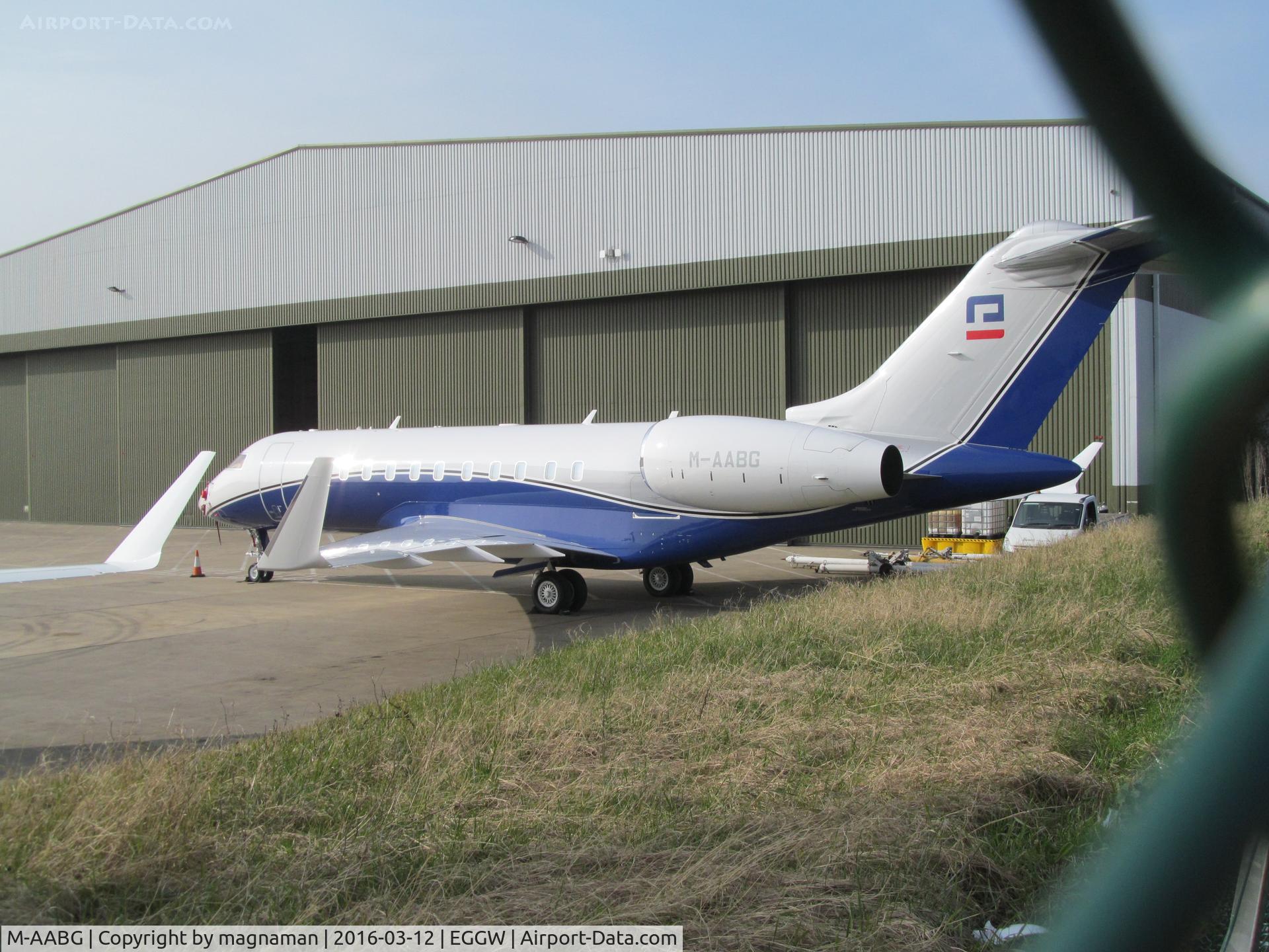 M-AABG, 2015 Bombardier BD-700-1A11 Global Express 5000 C/N 9690, nice plane and loads of biz here but crap fencing!!