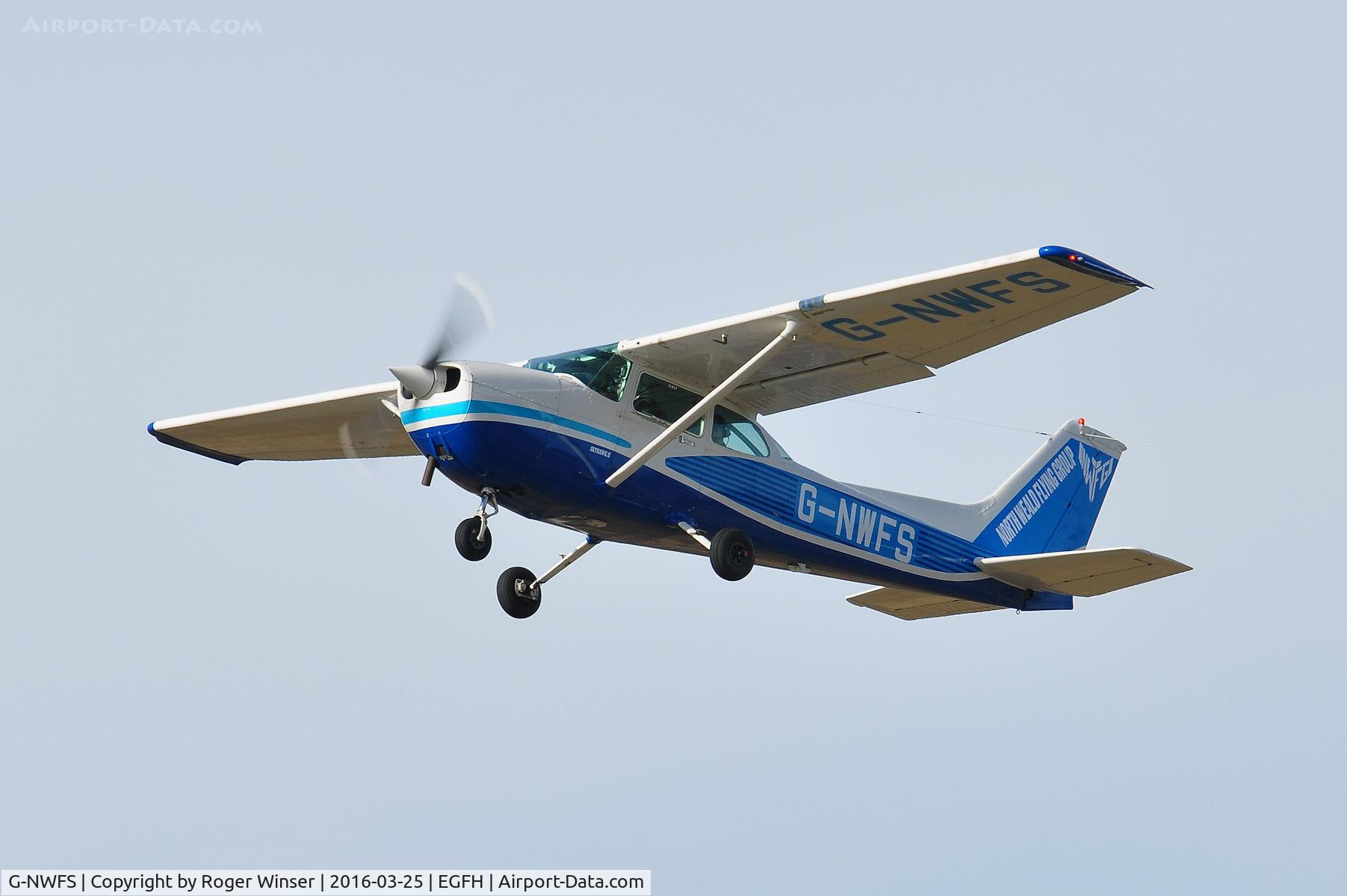 G-NWFS, 1983 Cessna 172P C/N 172-75815, Visiting Cessna Skyhawk II departing Runway 22.