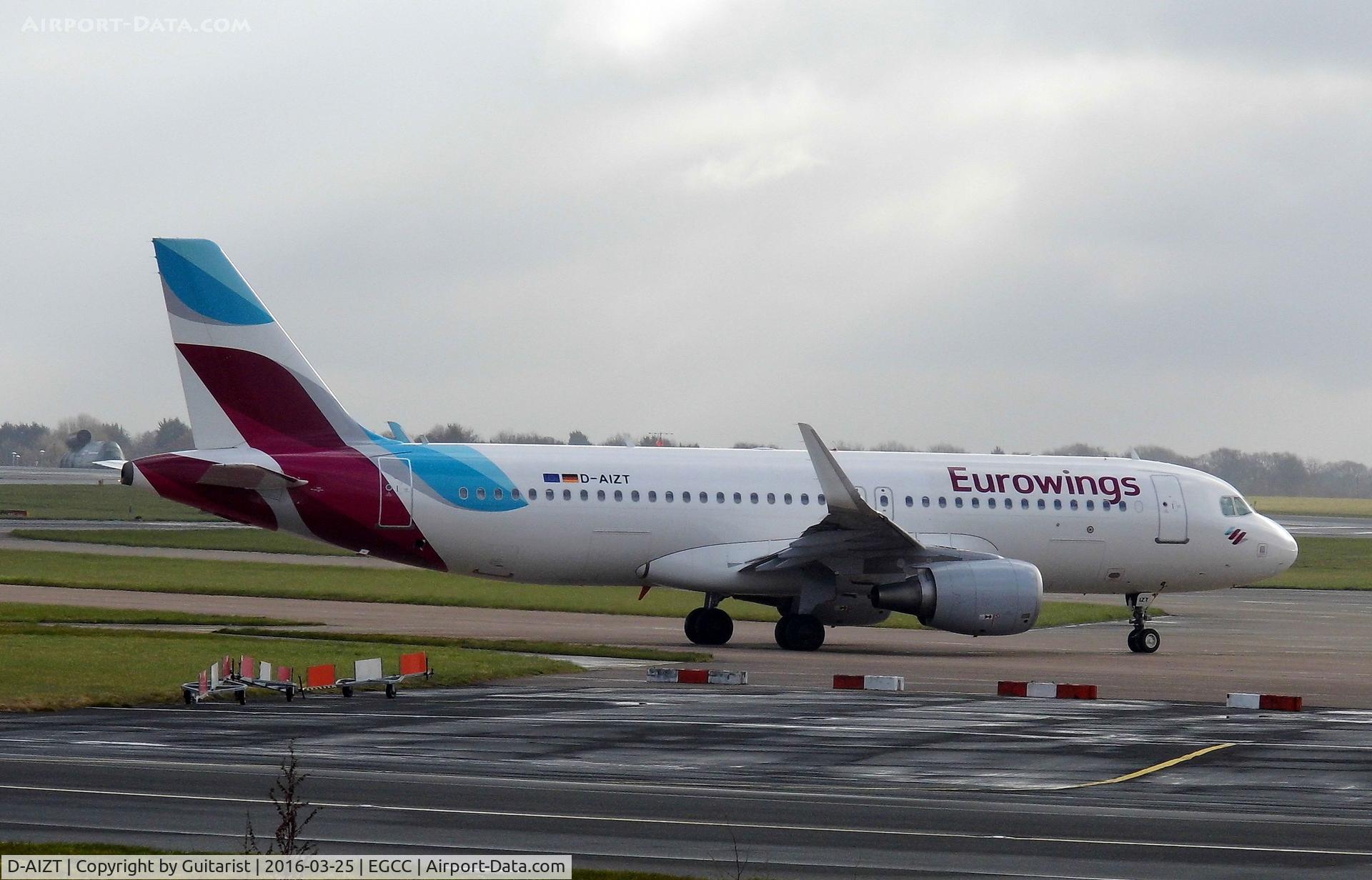D-AIZT, 2013 Airbus A320-214 C/N 5601, At Manchester