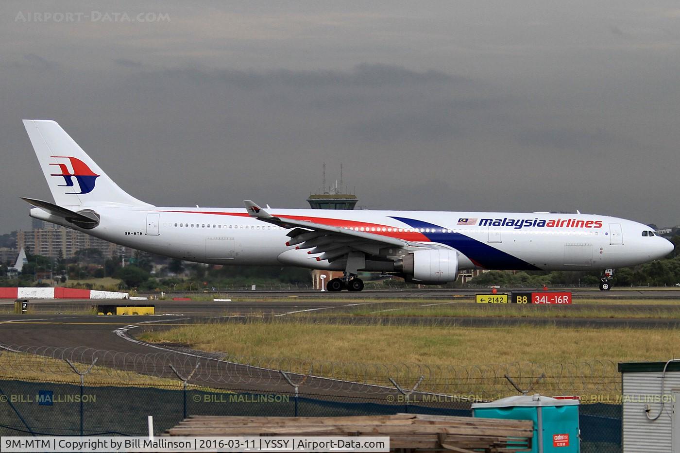 9M-MTM, 2013 Airbus A330-323X C/N 1431, taxi from 34L
