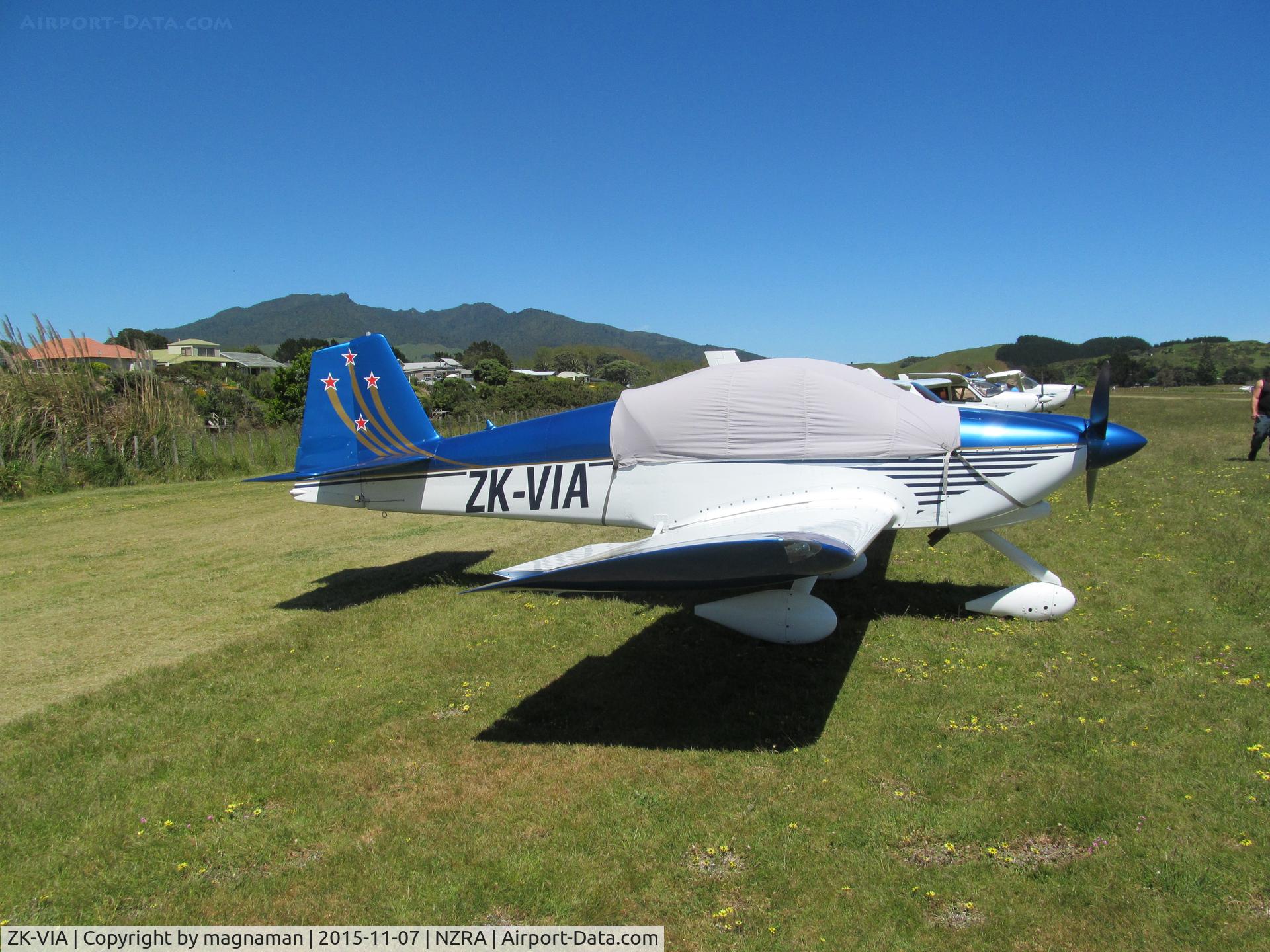 ZK-VIA, Vans RV-6A C/N 23401, at raglan for fly in