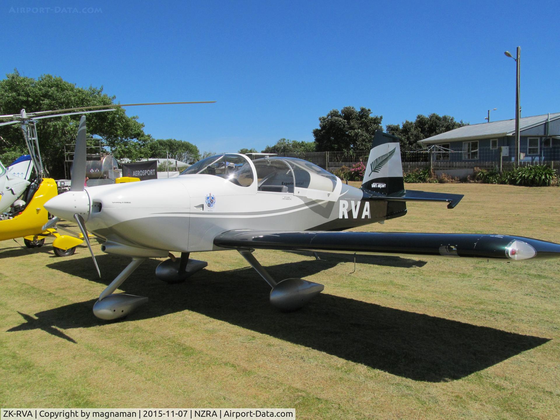 ZK-RVA, Vans RV-6A C/N 25755, at raglan