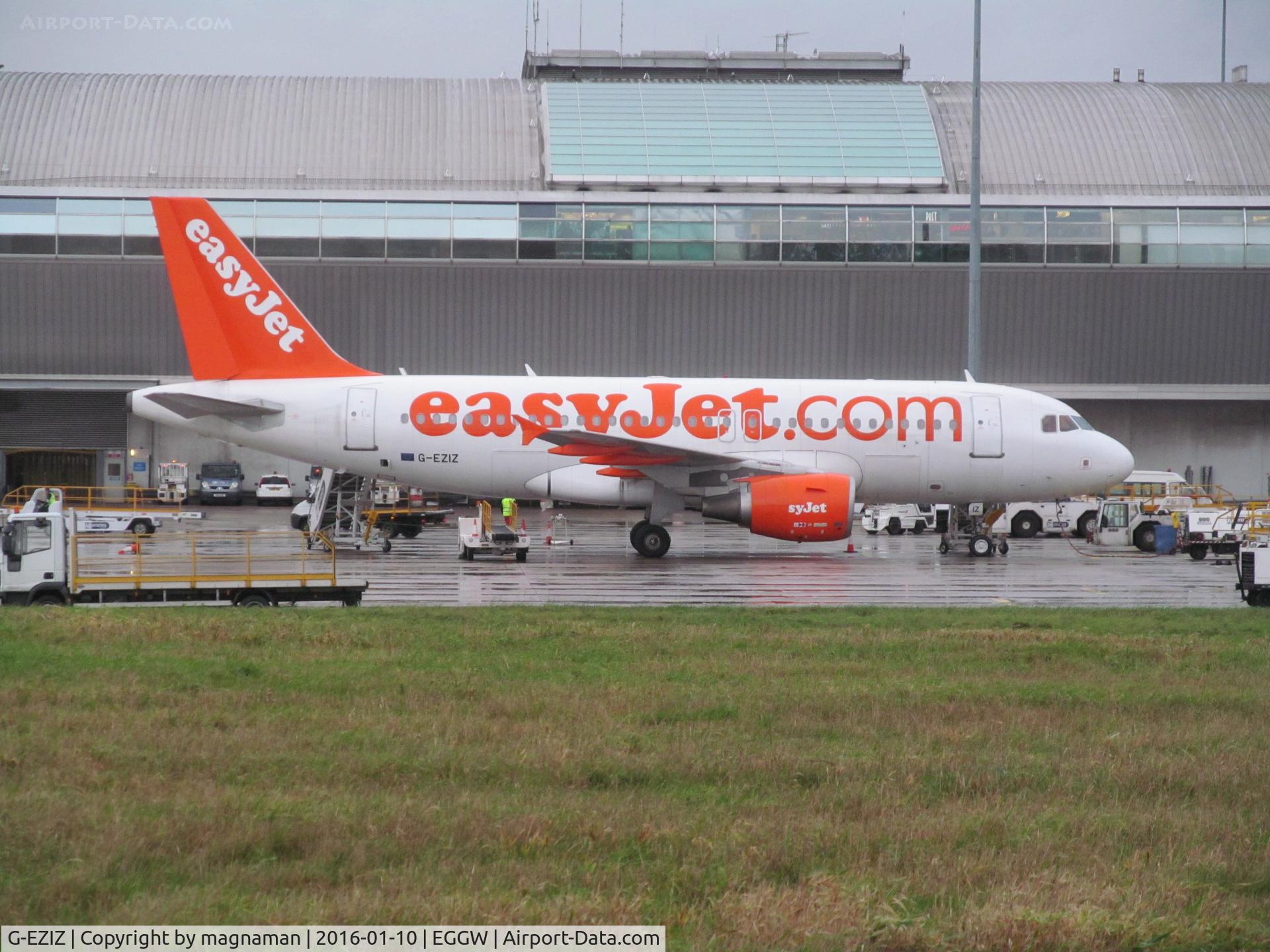 G-EZIZ, 2005 Airbus A319-111 C/N 2646, at luton
