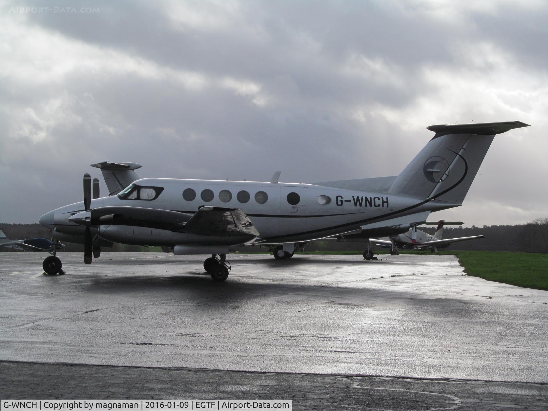 G-WNCH, 1986 Beech B200 Super King Air King Air C/N BB-1259, at base