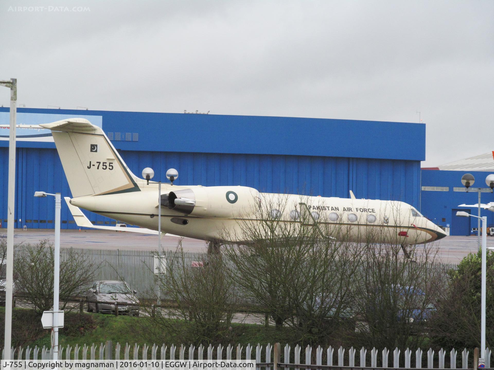 J-755, 1997 Gulfstream Aerospace G-IV C/N 1325, Exotic biz at Luton - Pakistan Air Force
