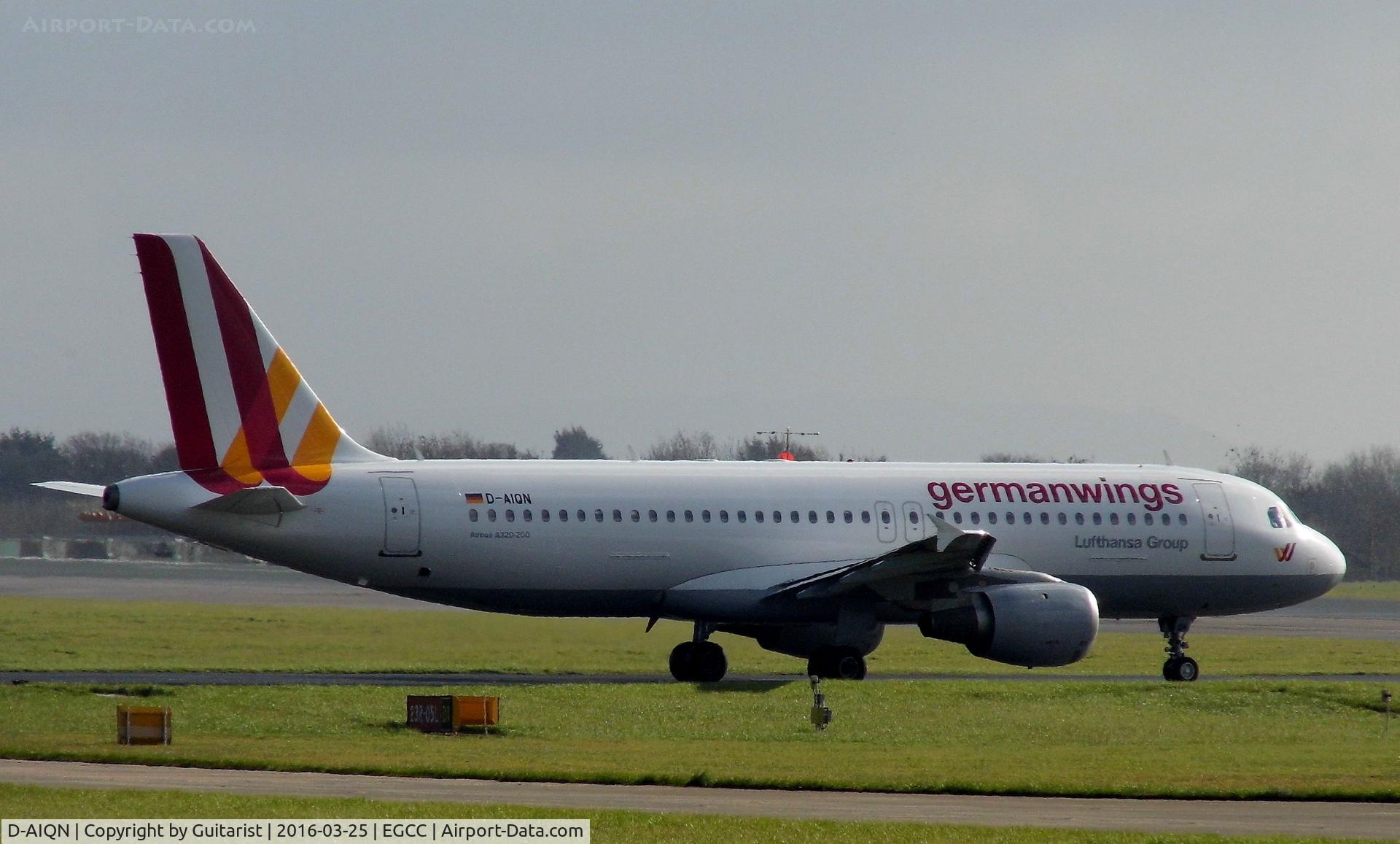 D-AIQN, 1991 Airbus A320-211 C/N 269, At Manchester