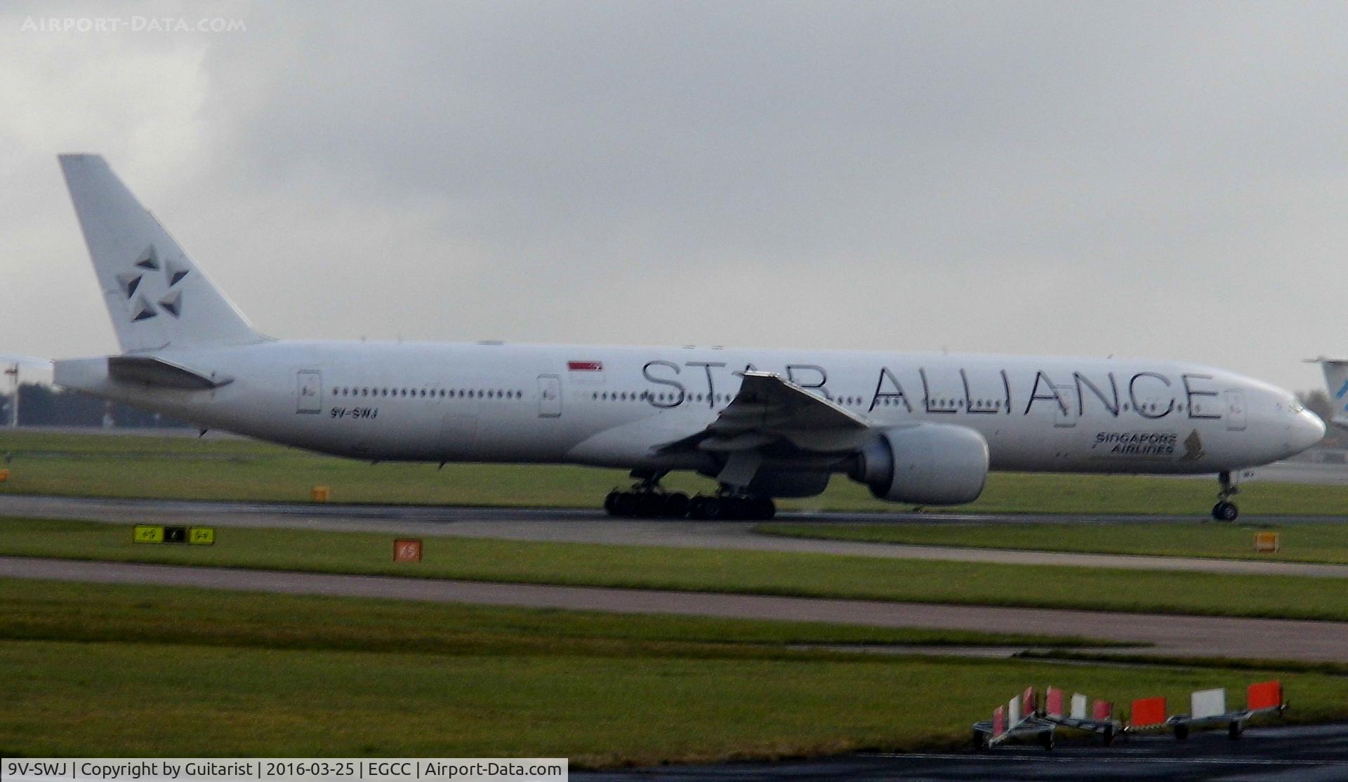 9V-SWJ, 2007 Boeing 777-312/ER C/N 34575, At Manchester