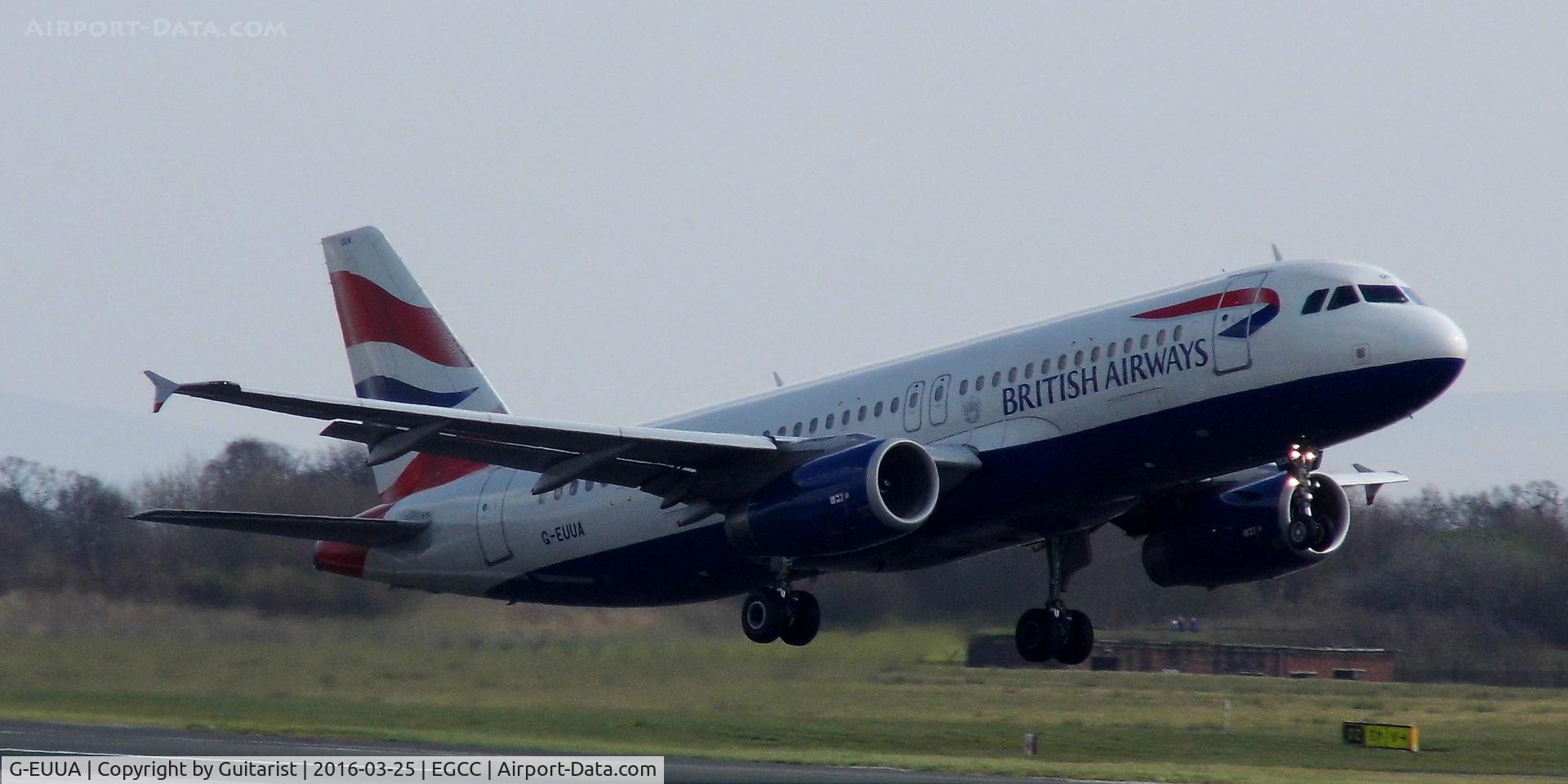 G-EUUA, 2001 Airbus A320-232 C/N 1661, At Manchester
