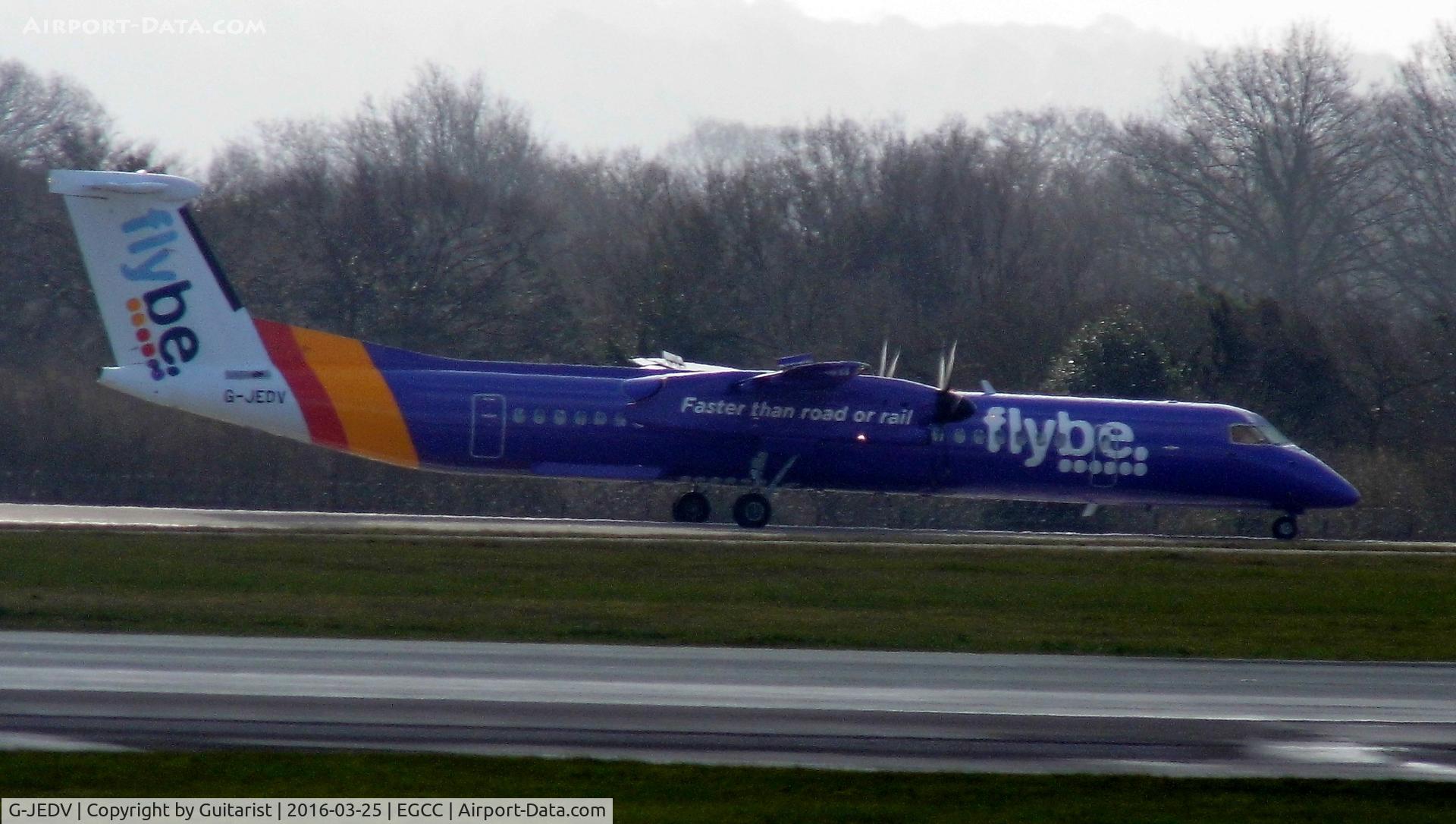 G-JEDV, 2004 De Havilland Canada DHC-8-402Q Dash 8 C/N 4090, At Manchester