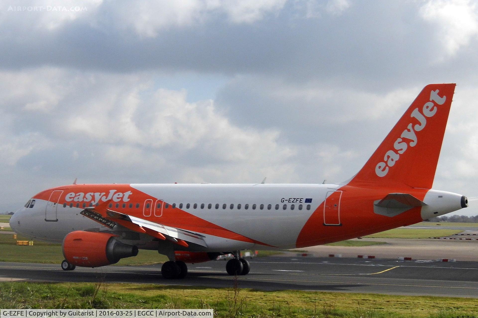 G-EZFE, 2009 Airbus A319-111 C/N 3824, At Manchester