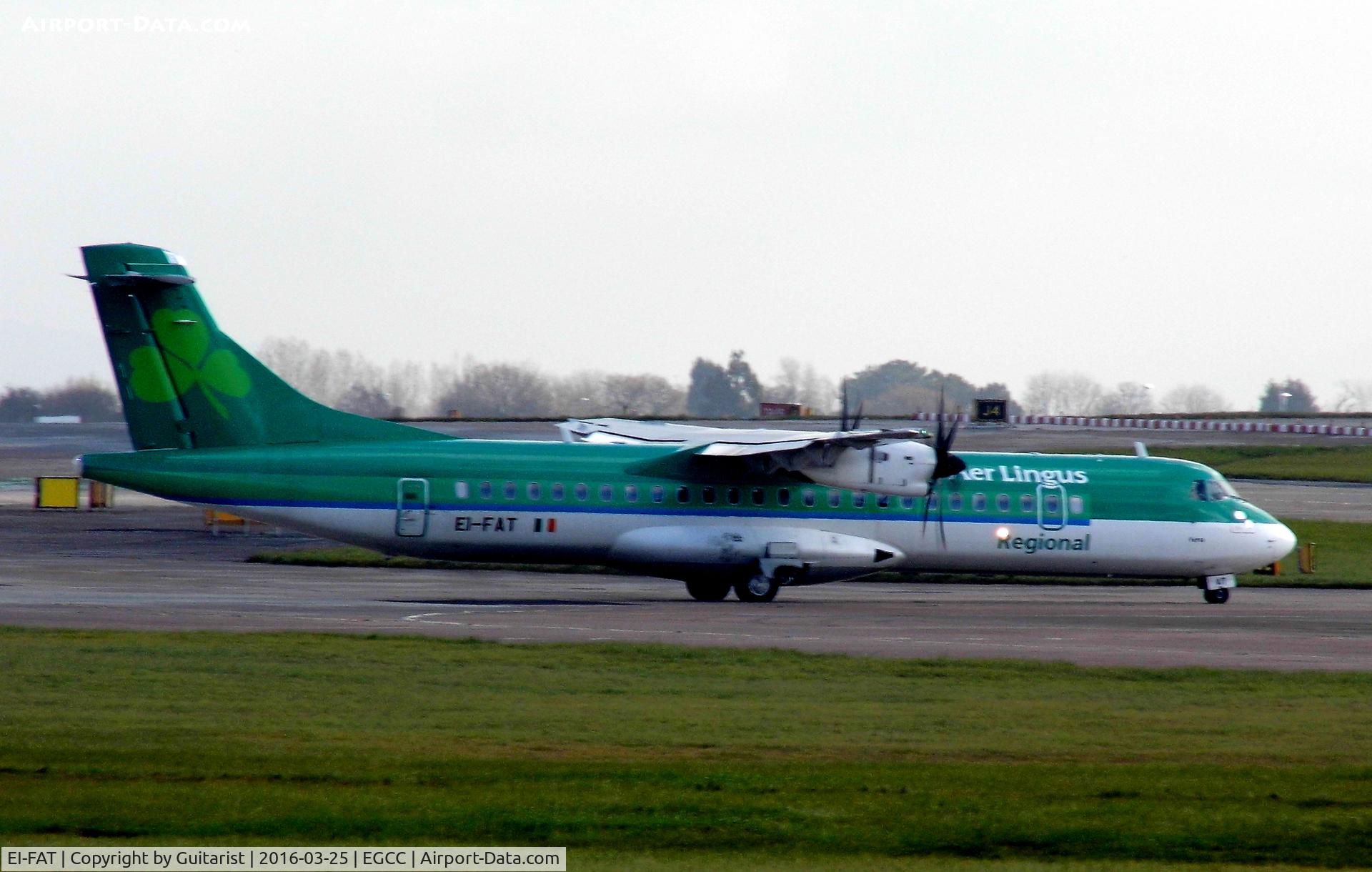 EI-FAT, 2013 ATR 72-600 (72-212A) C/N 1097, At Manchester