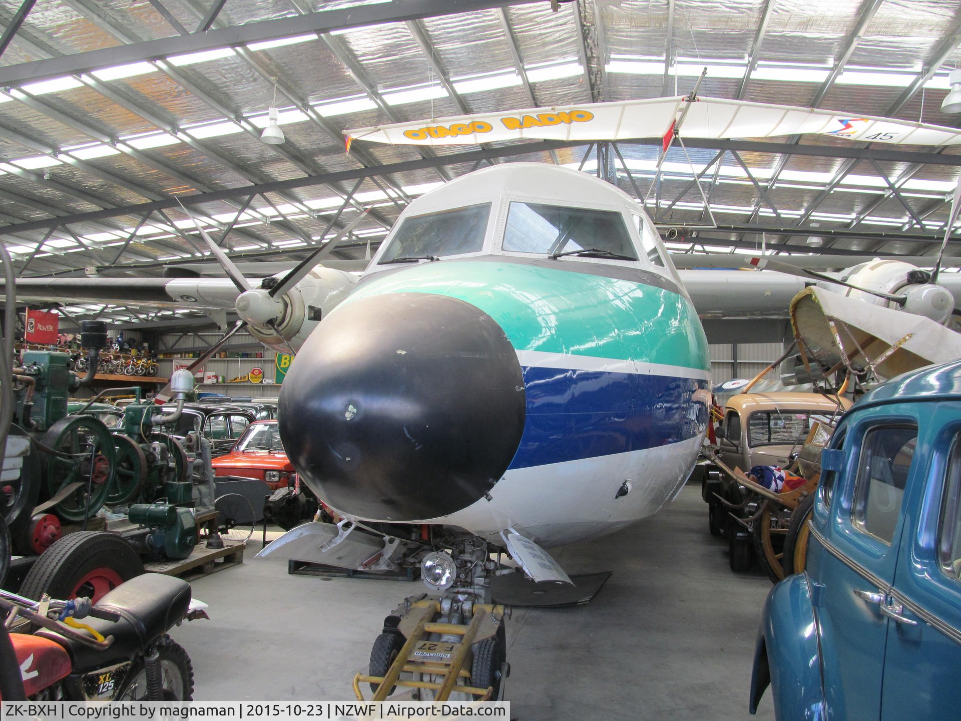 ZK-BXH, 1961 Fokker F.27-100 Friendship C/N 10190, in crowded museum hangar