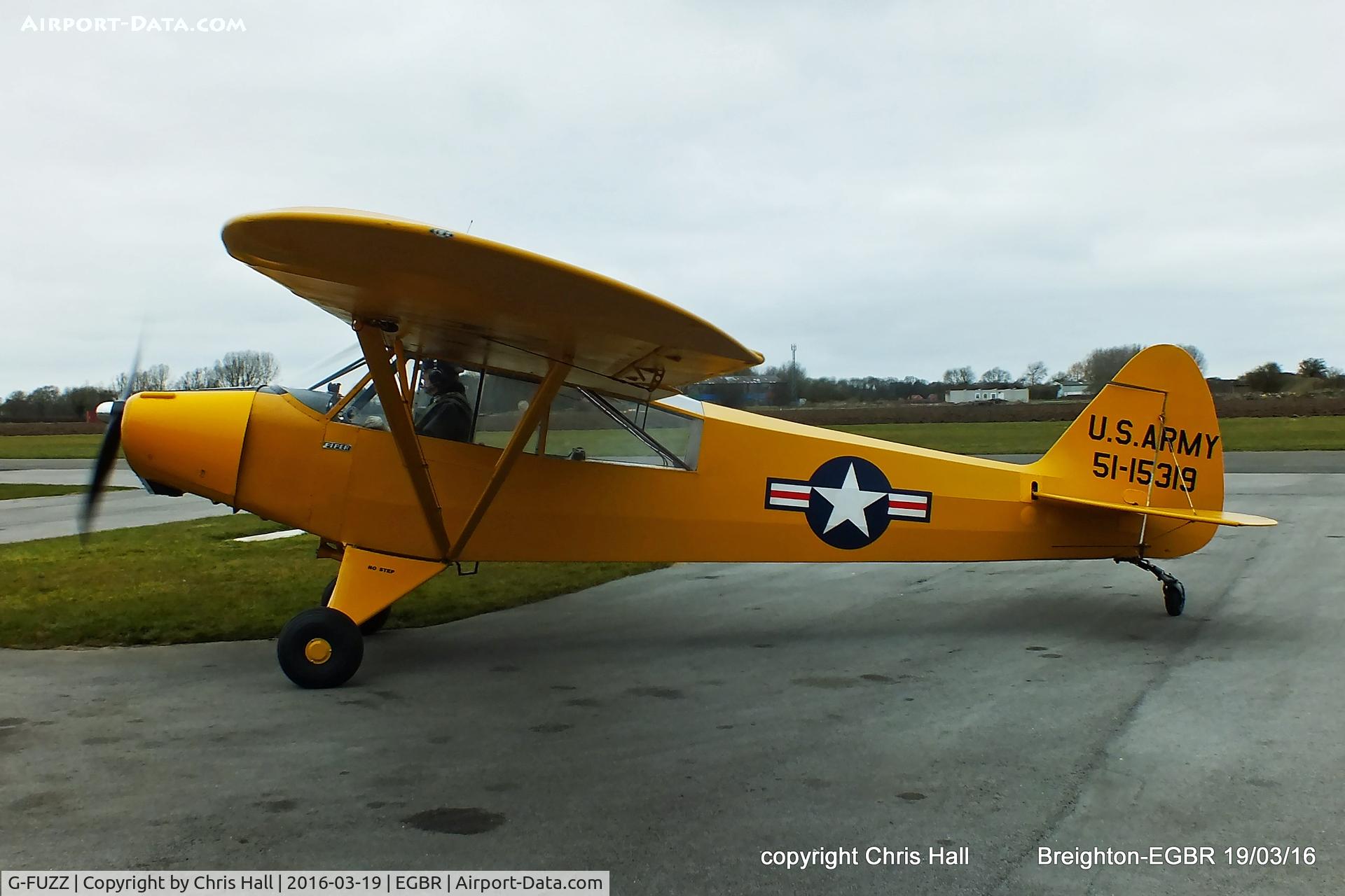 G-FUZZ, 1951 Piper L-18C Super Cub (PA-18-95) C/N 18-1016, at Breighton airfield