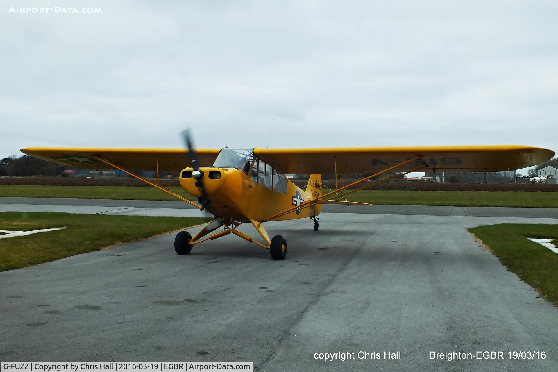 G-FUZZ, 1951 Piper L-18C Super Cub (PA-18-95) C/N 18-1016, at Breighton airfield