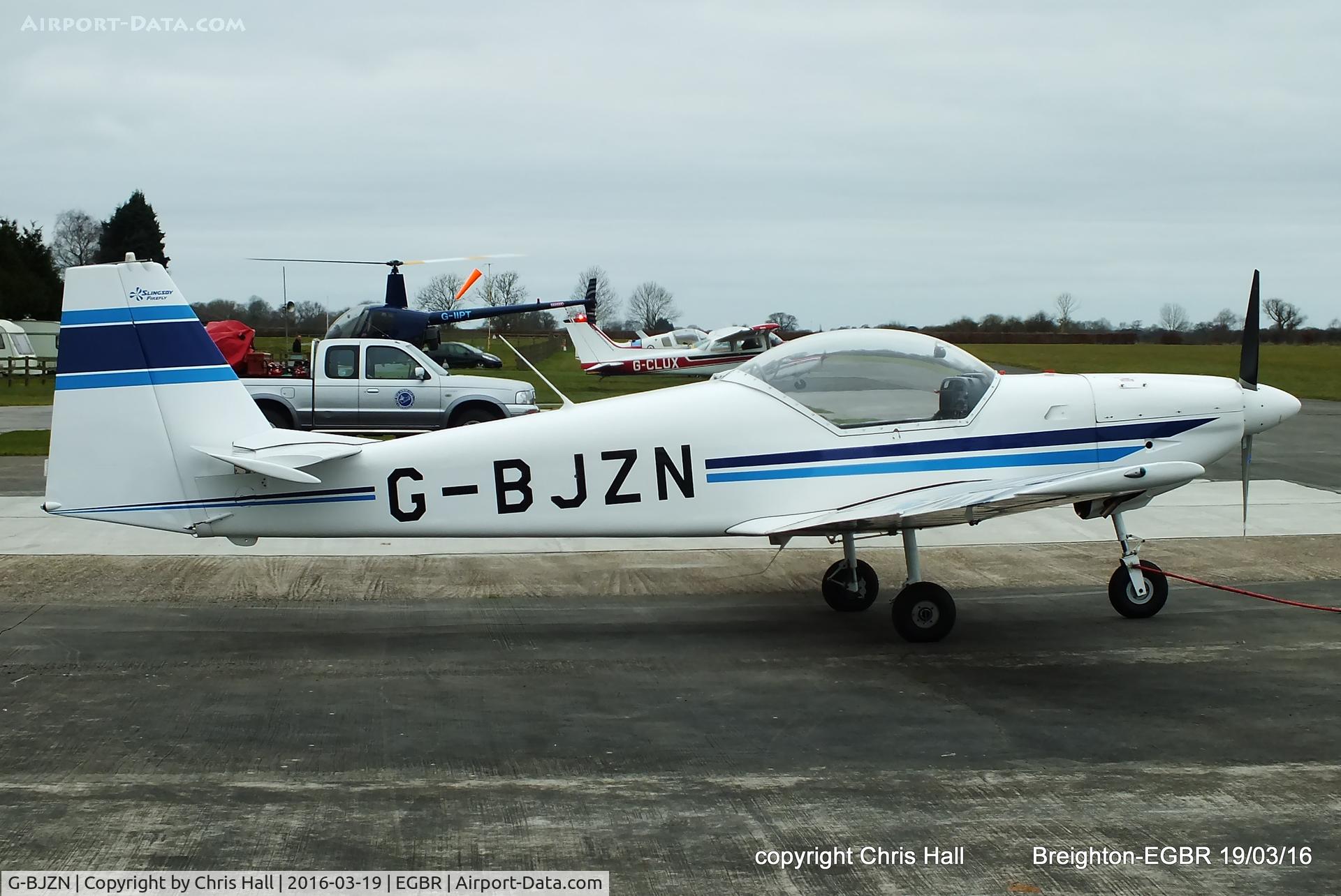 G-BJZN, 1982 Slingsby T-67A Firefly C/N 1997, at Breighton airfield