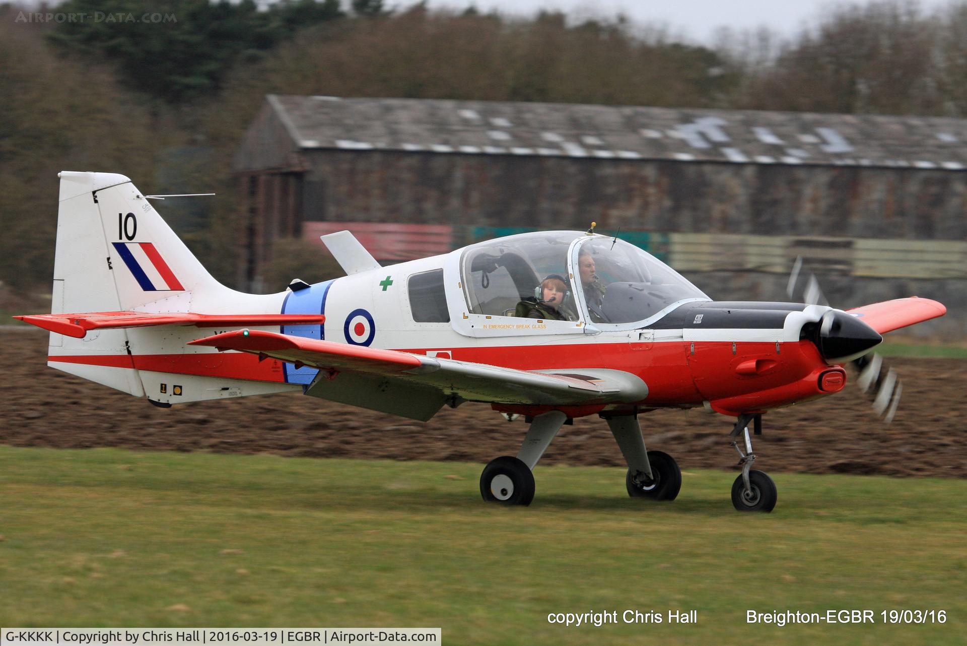 G-KKKK, 1973 Scottish Aviation Bulldog T.1 C/N BH120/199, at Breighton airfield