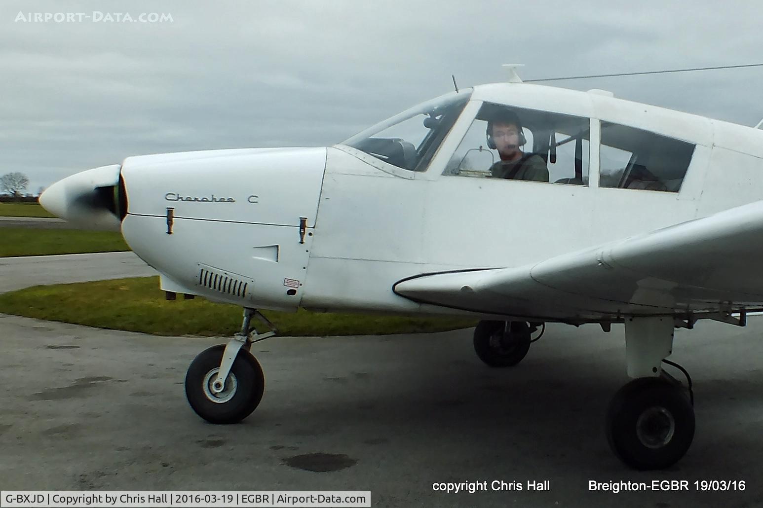 G-BXJD, 1967 Piper PA-28-180 Cherokee C/N 28-4215, at Breighton airfield