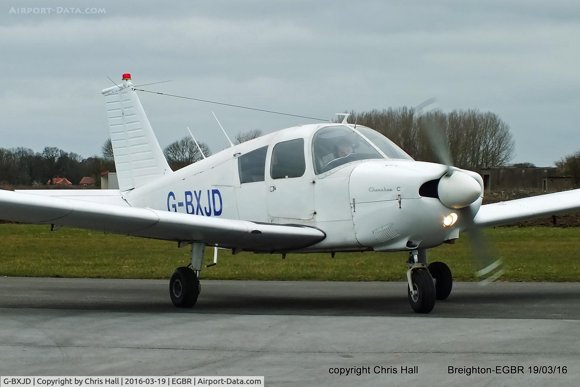 G-BXJD, 1967 Piper PA-28-180 Cherokee C/N 28-4215, at Breighton airfield