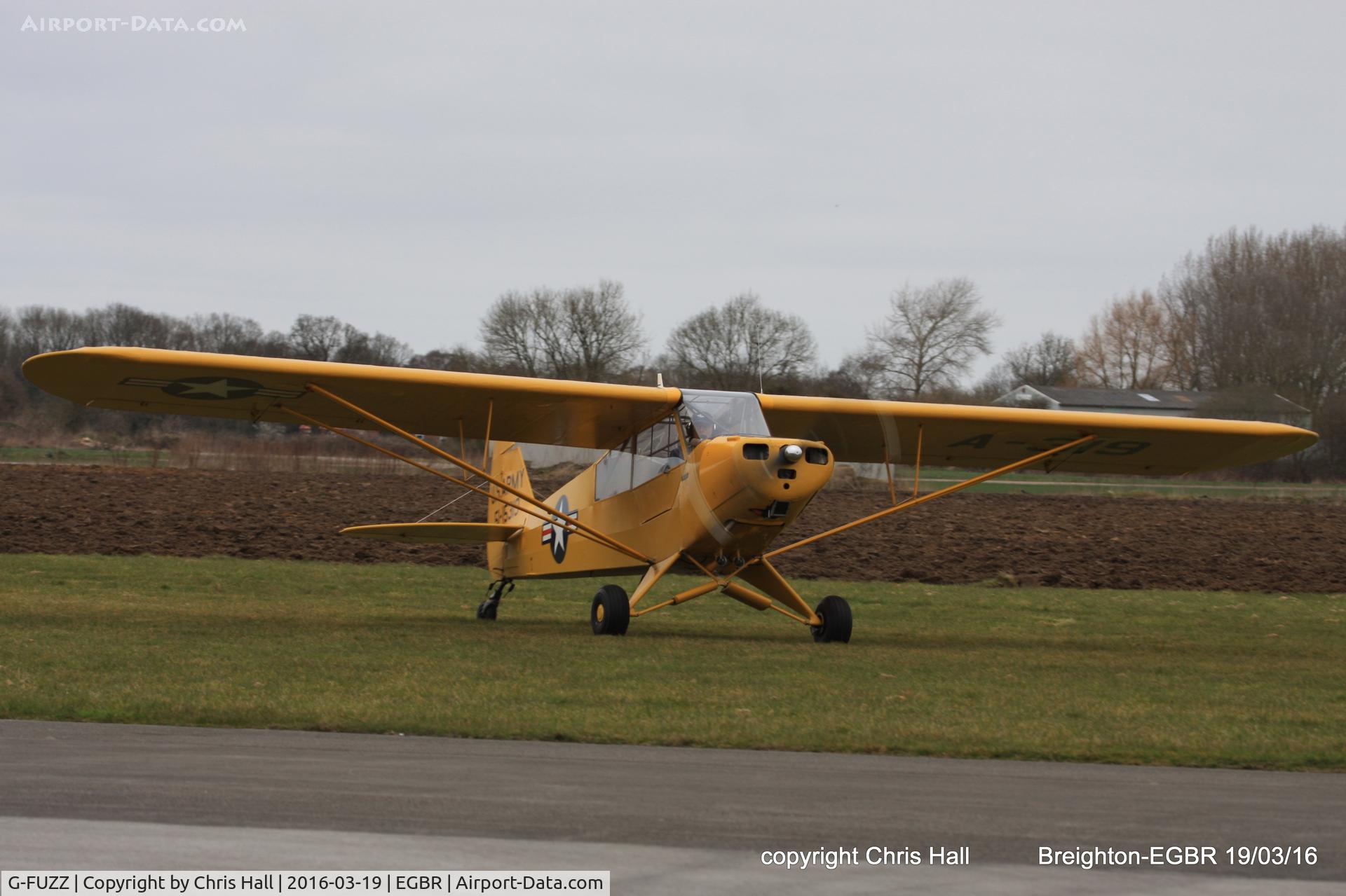 G-FUZZ, 1951 Piper L-18C Super Cub (PA-18-95) C/N 18-1016, at Breighton airfield