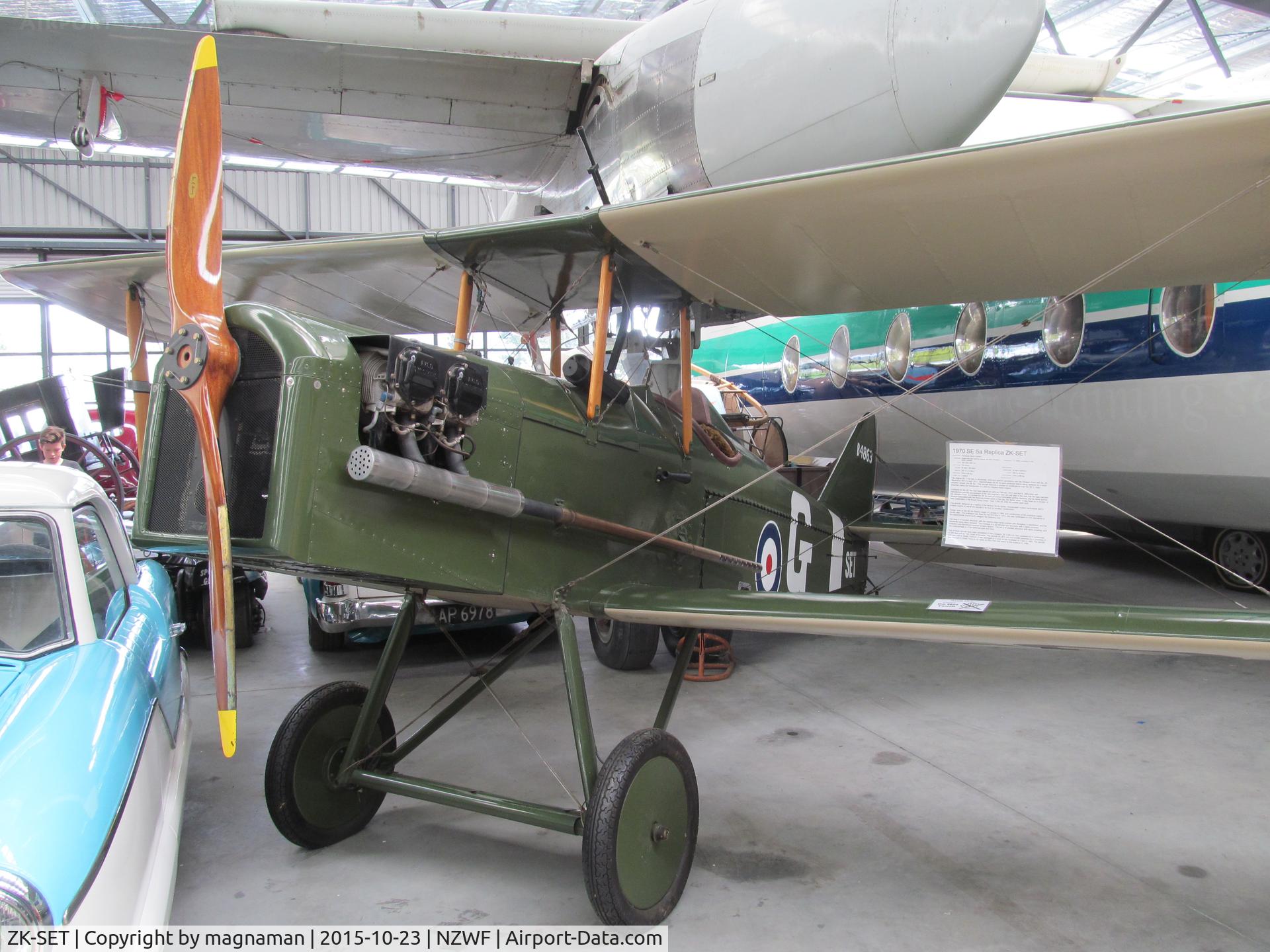 ZK-SET, Sopwith SE-5A Replica C/N AACA/266, At T&T museum