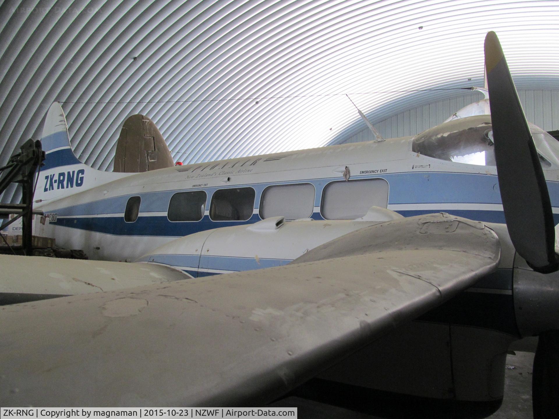 ZK-RNG, De Havilland DH-104 Dove 1B C/N 04323, In mil c/s