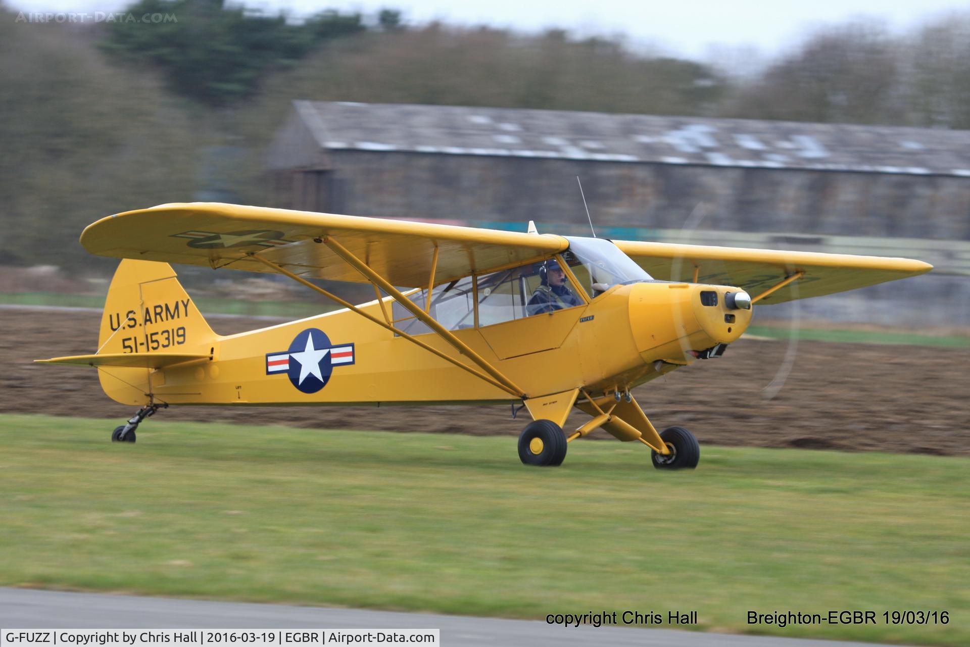 G-FUZZ, 1951 Piper L-18C Super Cub (PA-18-95) C/N 18-1016, at Breighton airfield