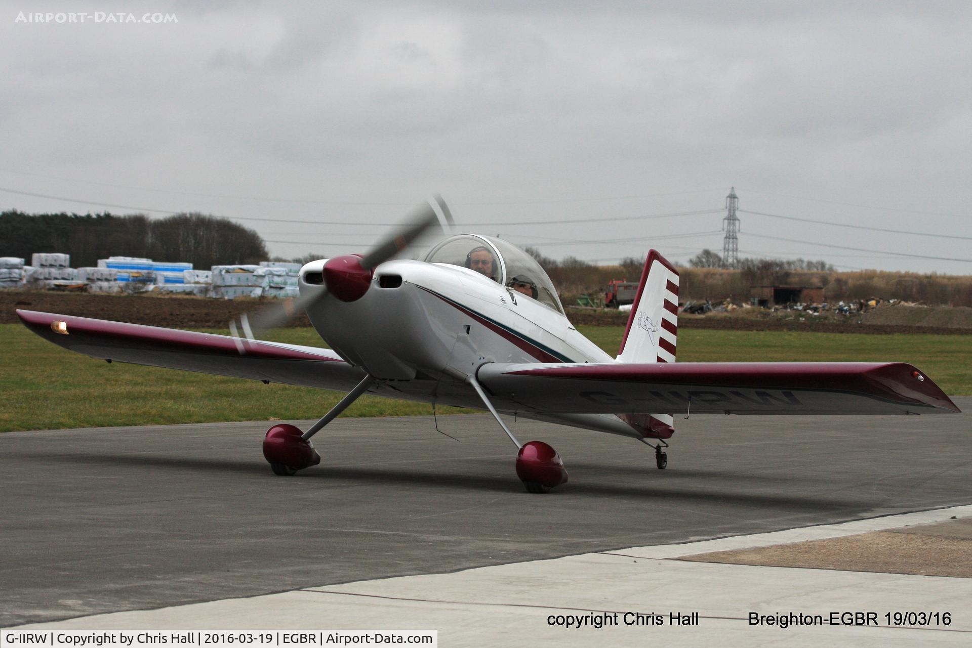 G-IIRW, 2002 Vans RV-8 C/N 80449, at Breighton airfield