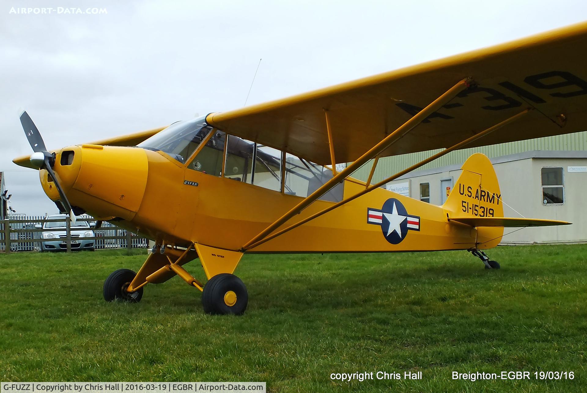 G-FUZZ, 1951 Piper L-18C Super Cub (PA-18-95) C/N 18-1016, at Breighton airfield