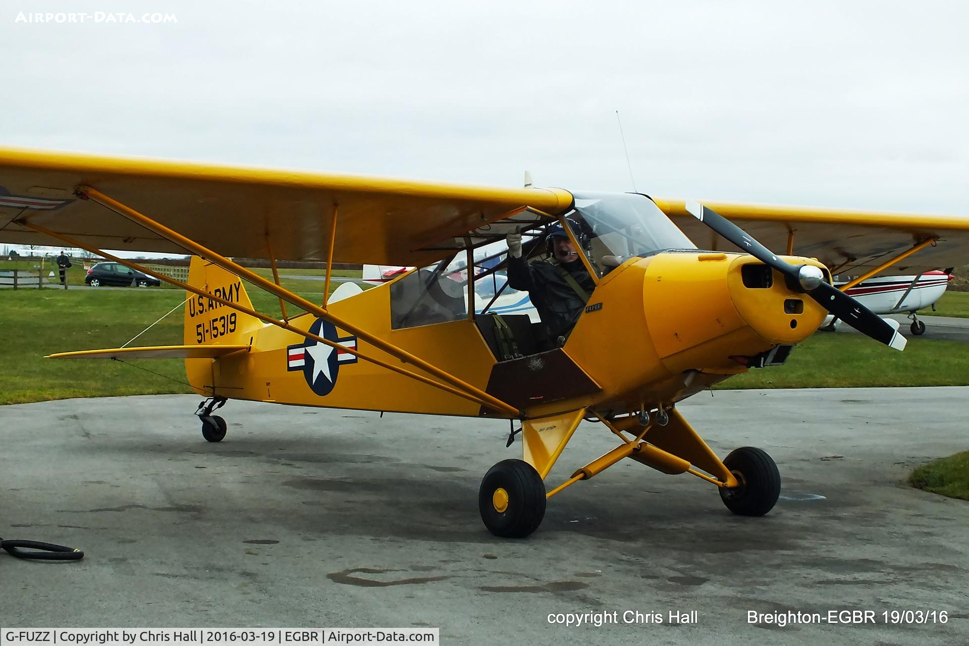 G-FUZZ, 1951 Piper L-18C Super Cub (PA-18-95) C/N 18-1016, at Breighton airfield
