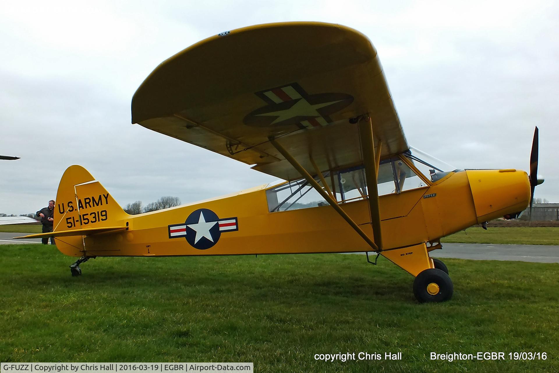 G-FUZZ, 1951 Piper L-18C Super Cub (PA-18-95) C/N 18-1016, at Breighton airfield