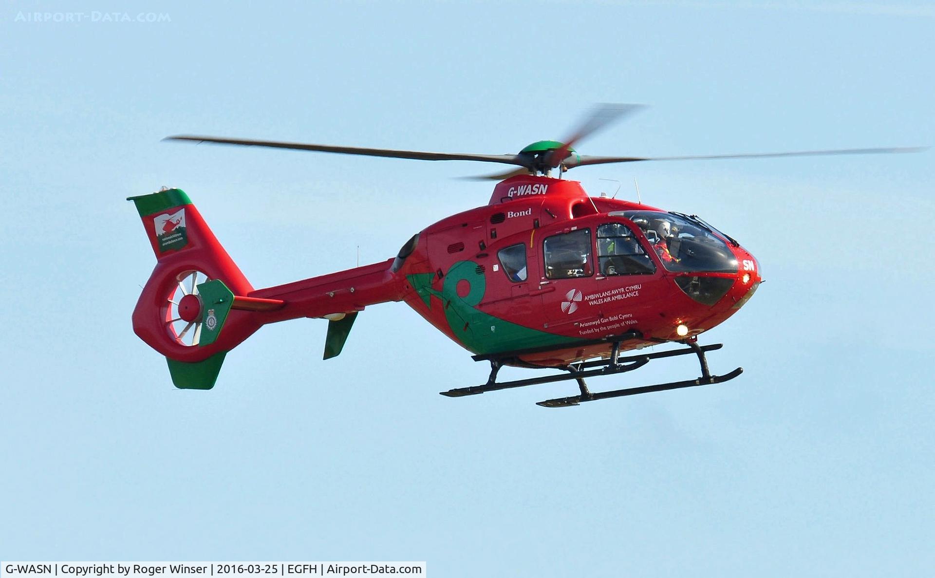G-WASN, 2008 Eurocopter EC-135T-2+ C/N 0746, Resident helicopter (Helimed 57) operated by Wales Air Ambulance.
