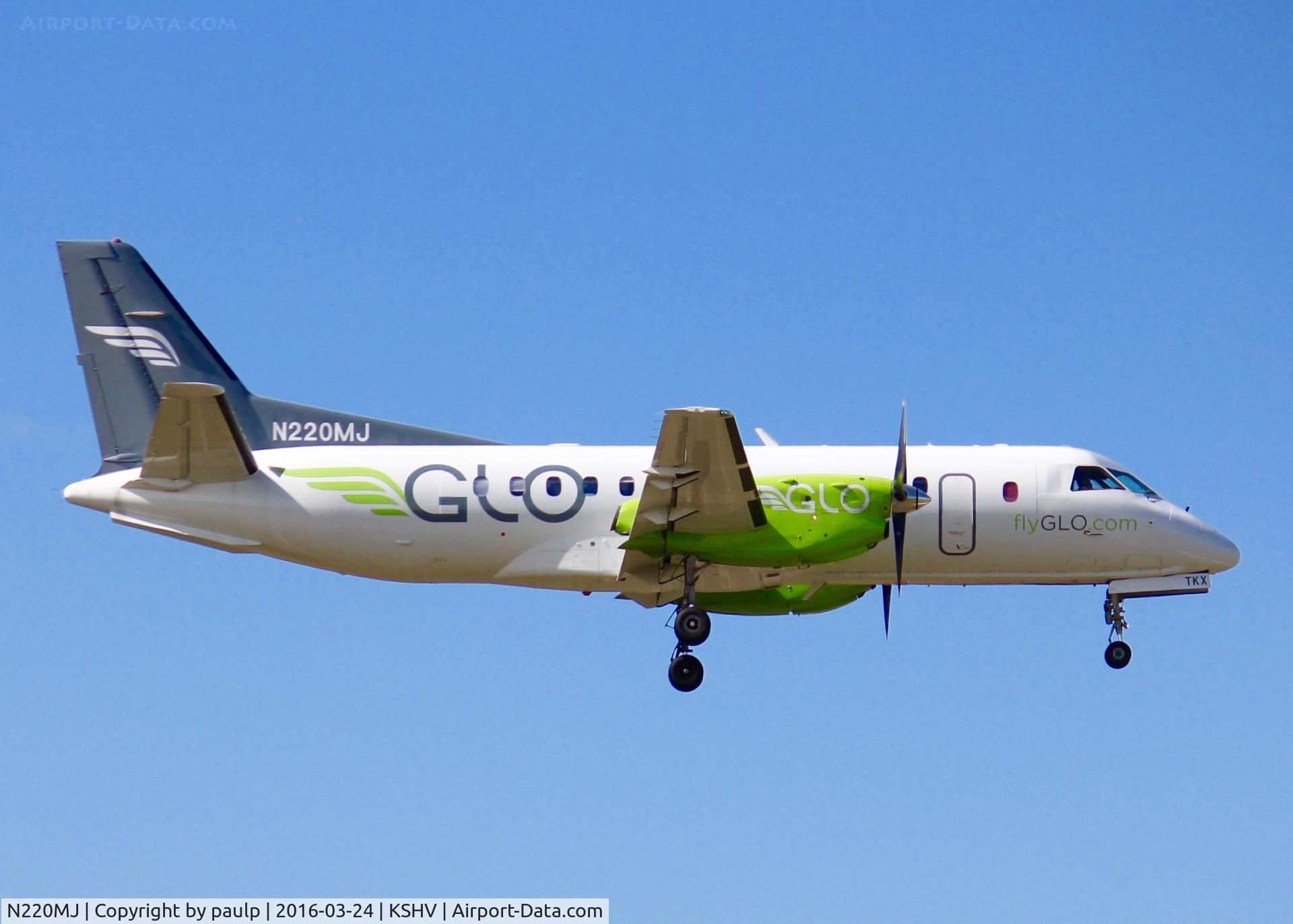 N220MJ, 1990 Saab 340B C/N 340B-220, At Shreveport Regional.