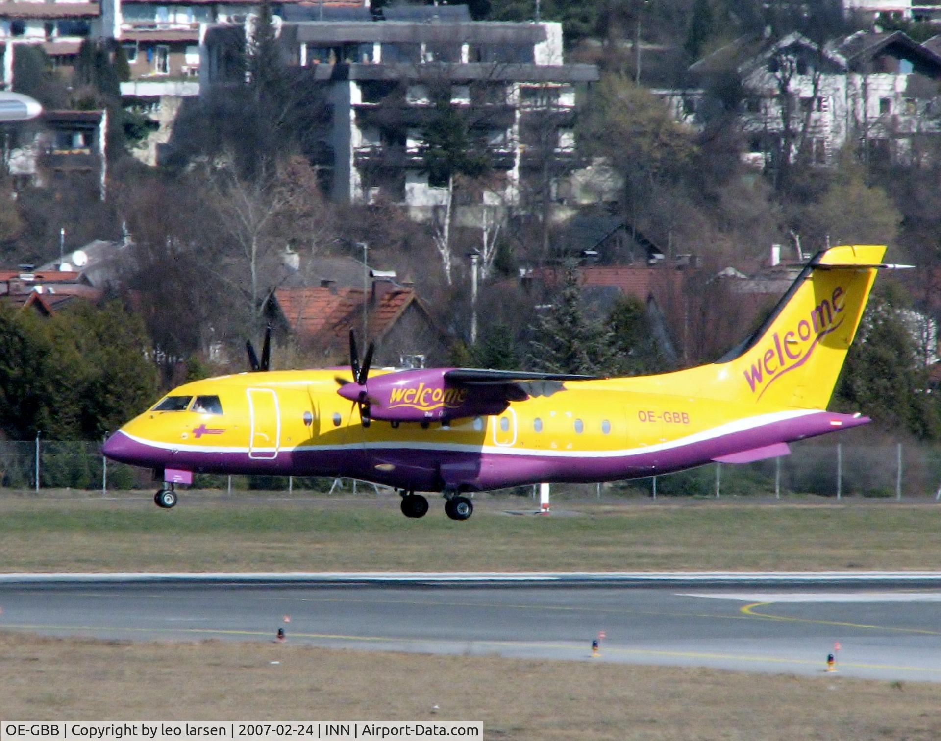 OE-GBB, 1996 Dornier 328-110 C/N 3078, Innsbruck 24.2.07