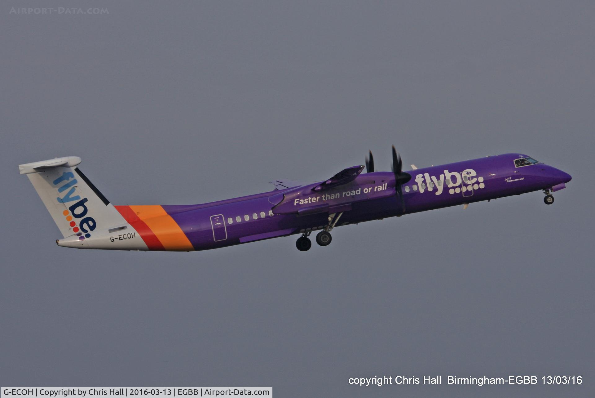 G-ECOH, 2008 De Havilland Canada DHC-8-402Q Dash 8 C/N 4221, flybe