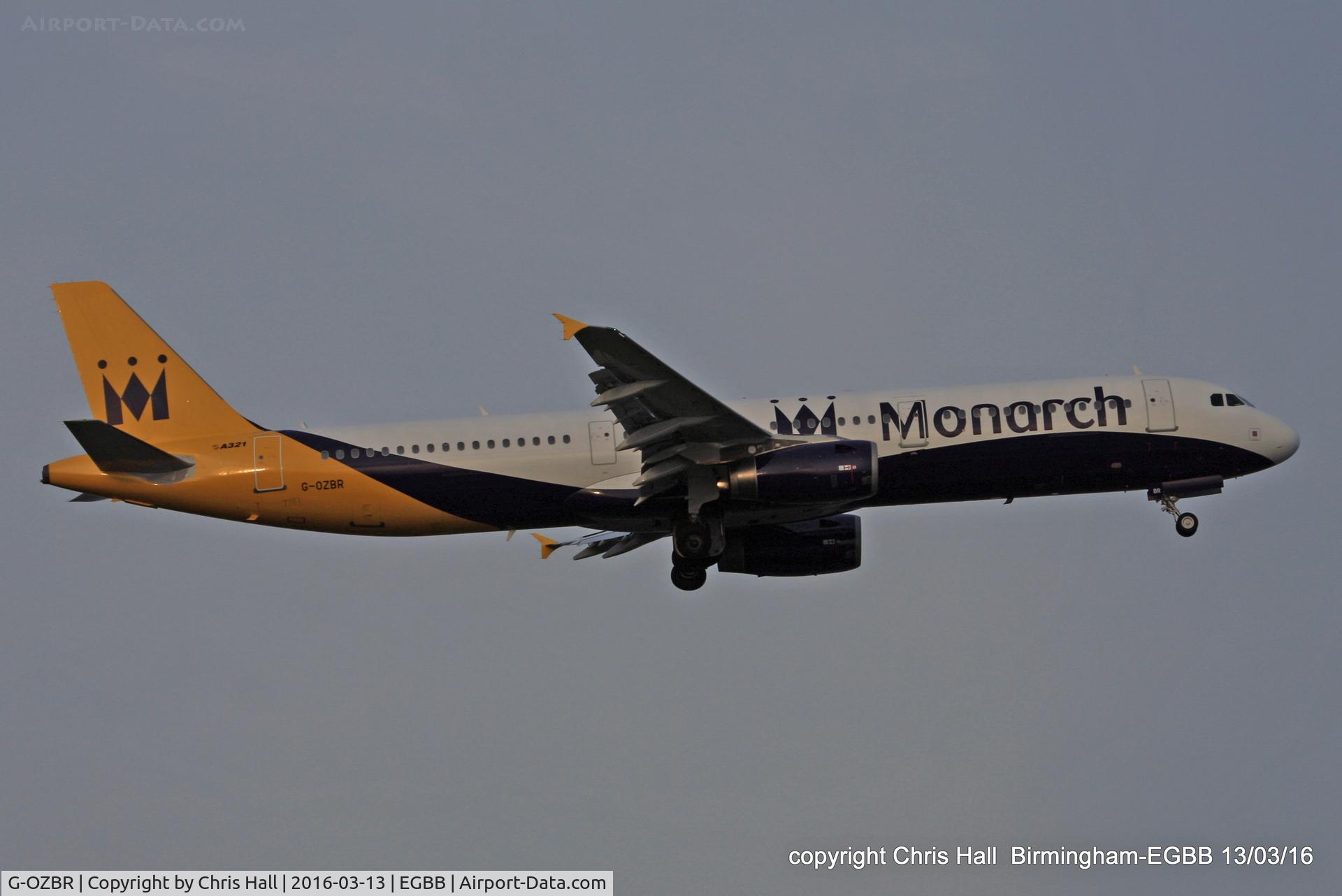 G-OZBR, 2002 Airbus A321-231 C/N 1794, Monarch