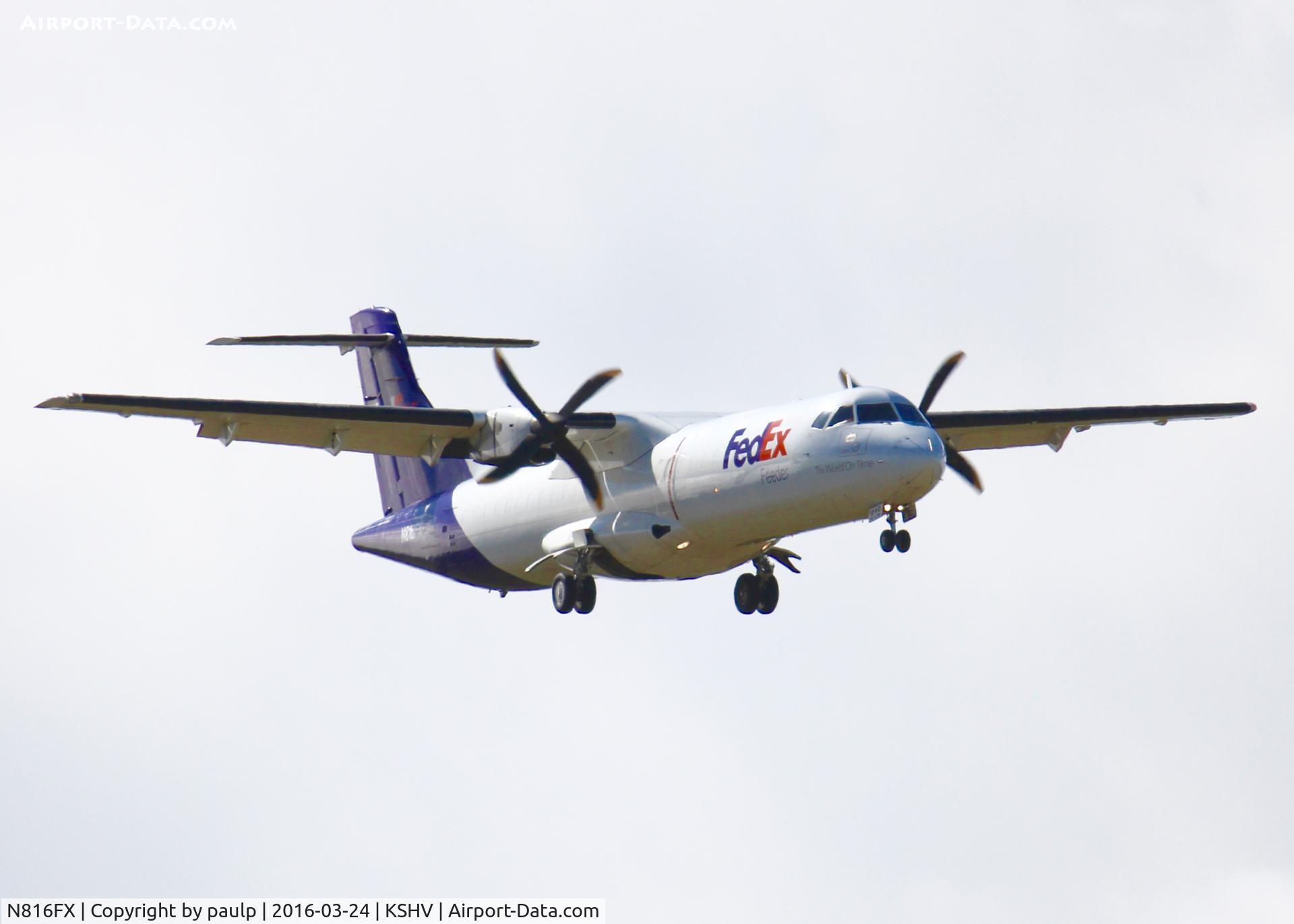 N816FX, 1993 ATR 72-212 C/N 347, At Shreveport Regional.