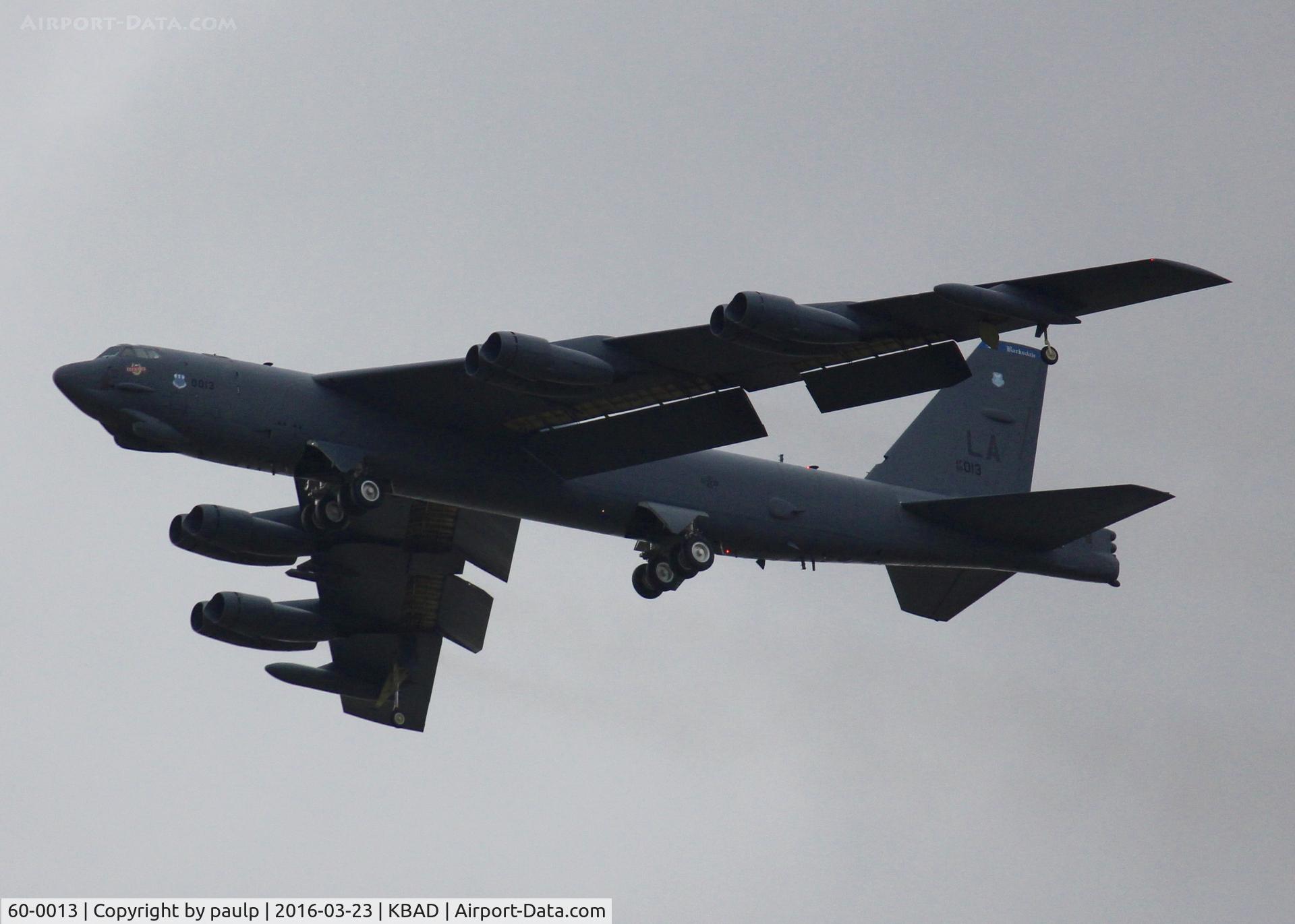 60-0013, 1960 Boeing B-52H-135-BW Stratofortress C/N 464378, At Barksdale Air Force Base.