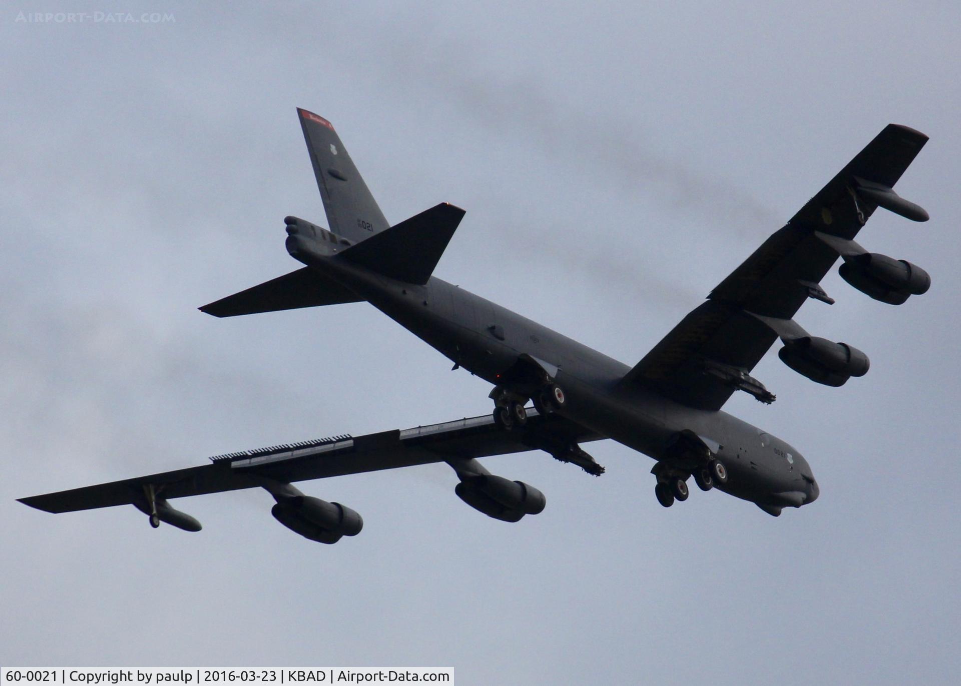 60-0021, 1960 Boeing B-52H Stratofortress C/N 464386, At Barksdale Air Force Base.