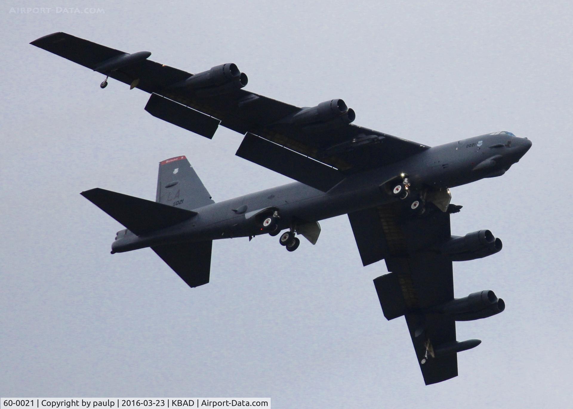 60-0021, 1960 Boeing B-52H Stratofortress C/N 464386, At Barksdale Air Force Base.