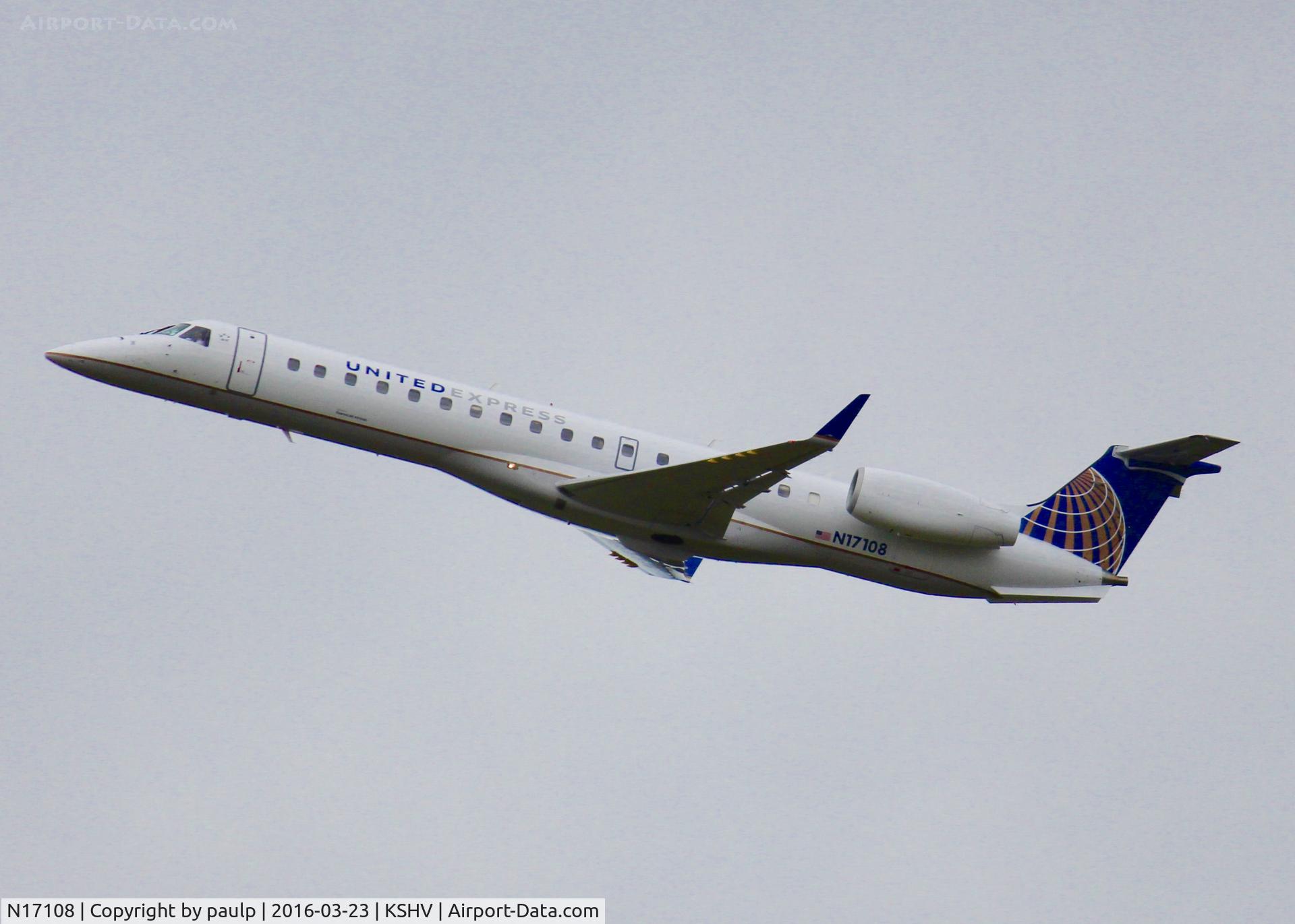 N17108, 2002 Embraer ERJ-145XR (EMB-145XR) C/N 145655, At Shreveport Regional.