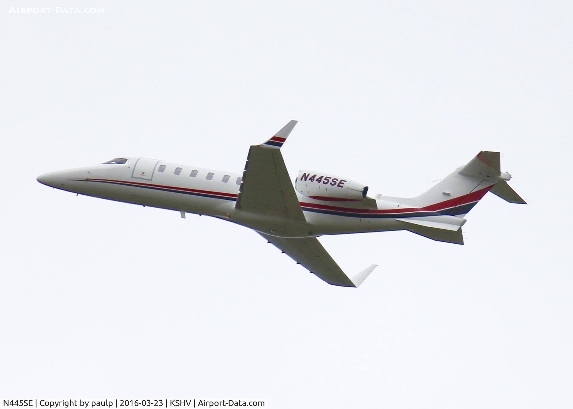N445SE, 2007 Learjet 45 C/N 334, At Shreveport Regional.