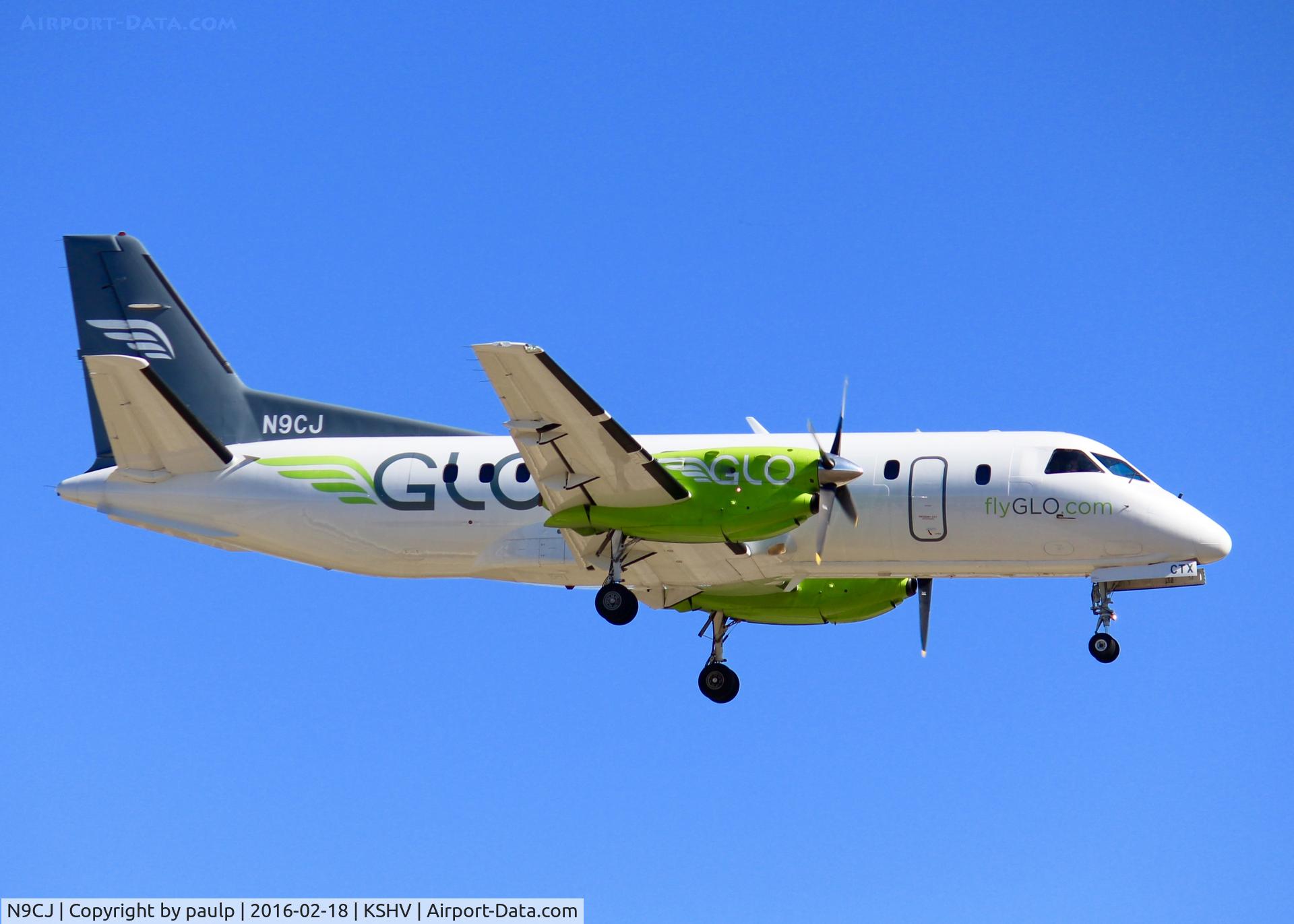 N9CJ, 1991 Saab 340B C/N 340B-224, At Shreveport Regional. Shreveport to New Orleans finally.