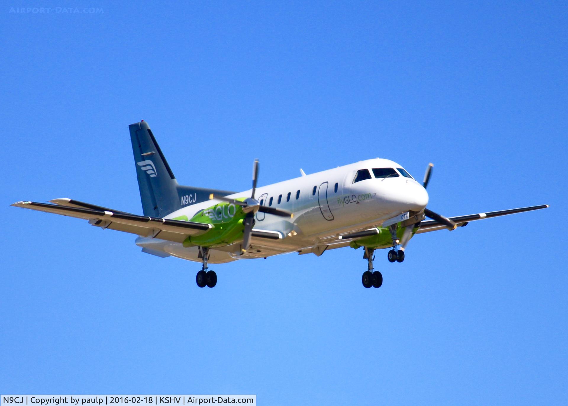 N9CJ, 1991 Saab 340B C/N 340B-224, At Shreveport Regional. Shreveport to New Orleans finally.