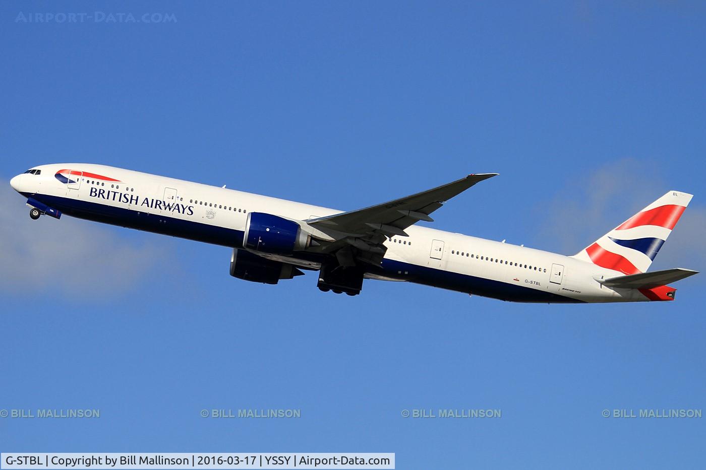 G-STBL, 2014 Boeing 777-336/ER C/N 42124, away to SIN