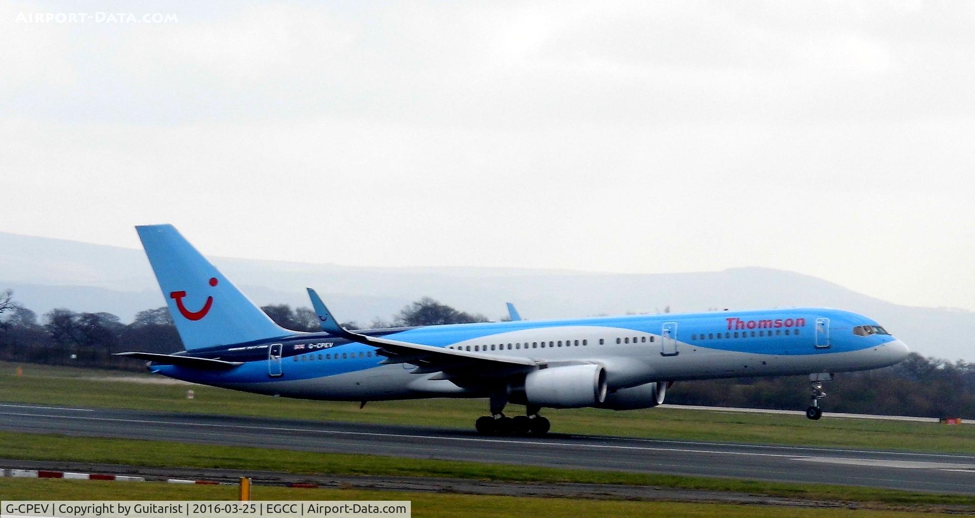 G-CPEV, 1999 Boeing 757-236 C/N 29943, At Manchester