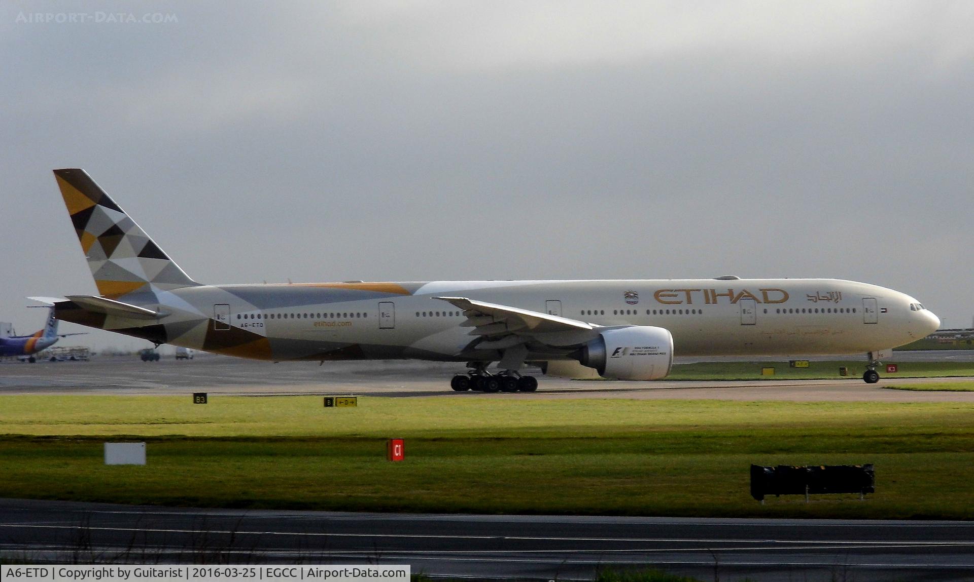 A6-ETD, 2006 Boeing 777-3FX/ER C/N 34600, At Manchester