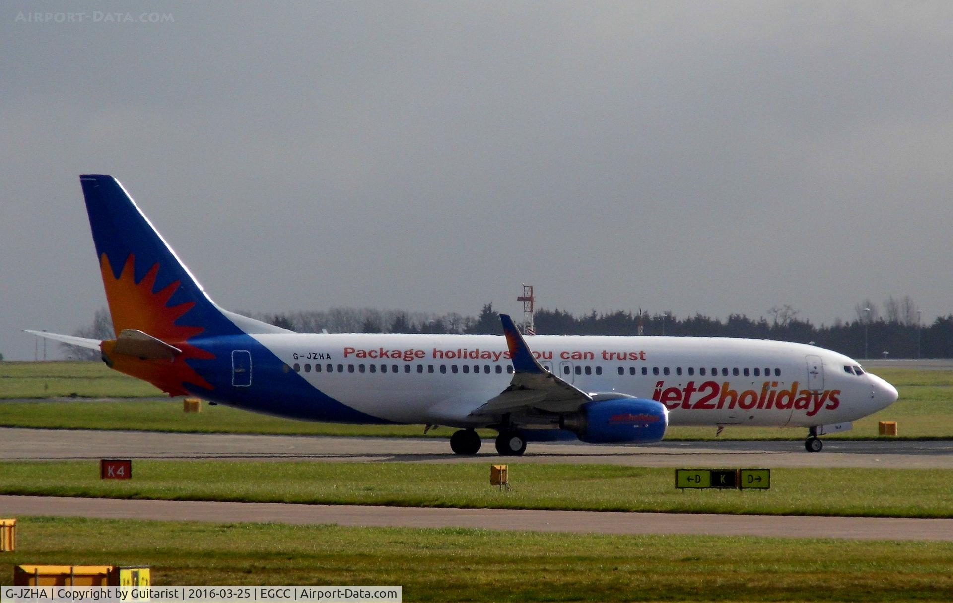 G-JZHA, 2001 Boeing 737-8K5 C/N 30417, At Manchester