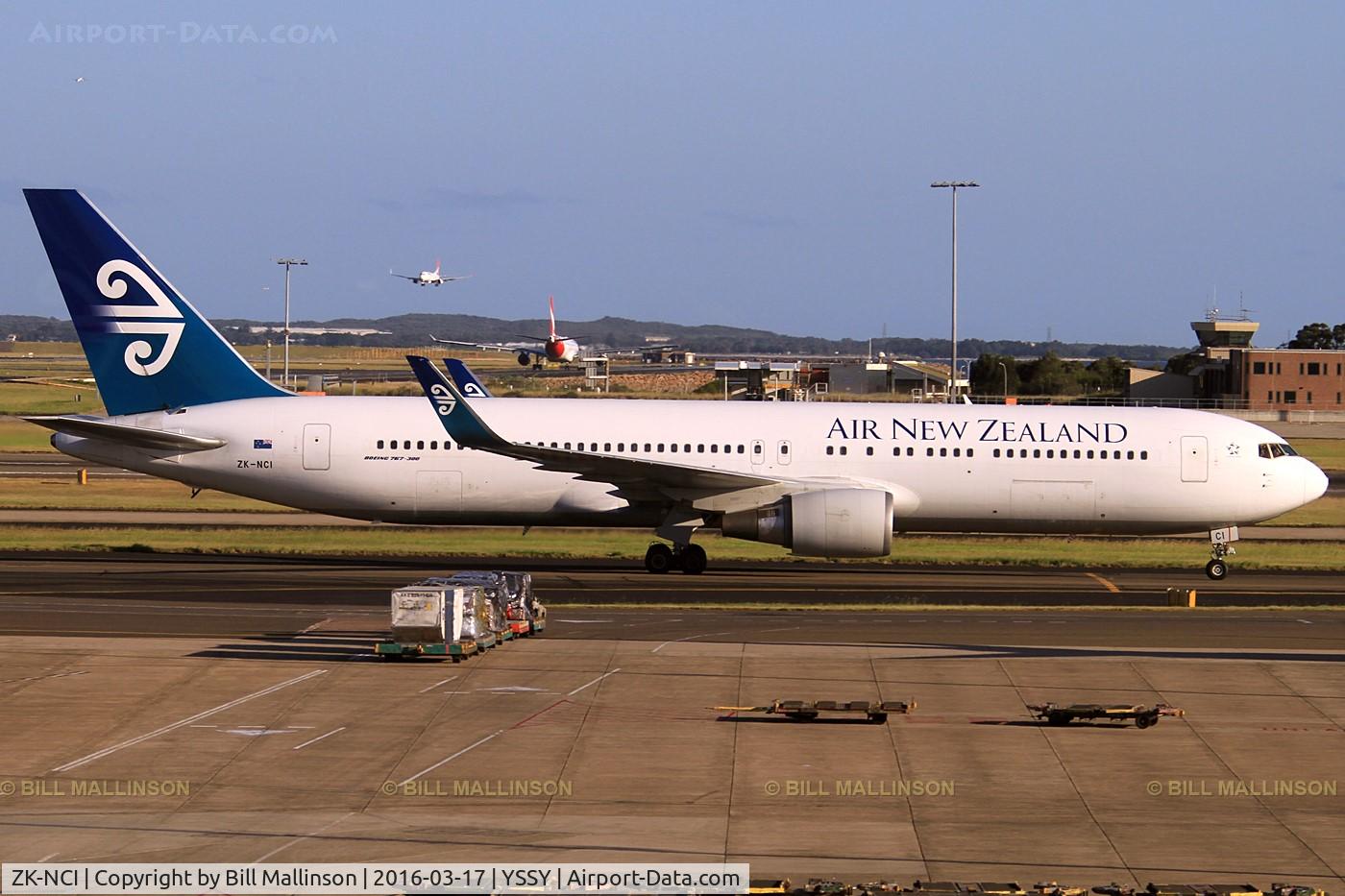 ZK-NCI, 1994 Boeing 767-319 C/N 26913, from the departures longe - thru the window