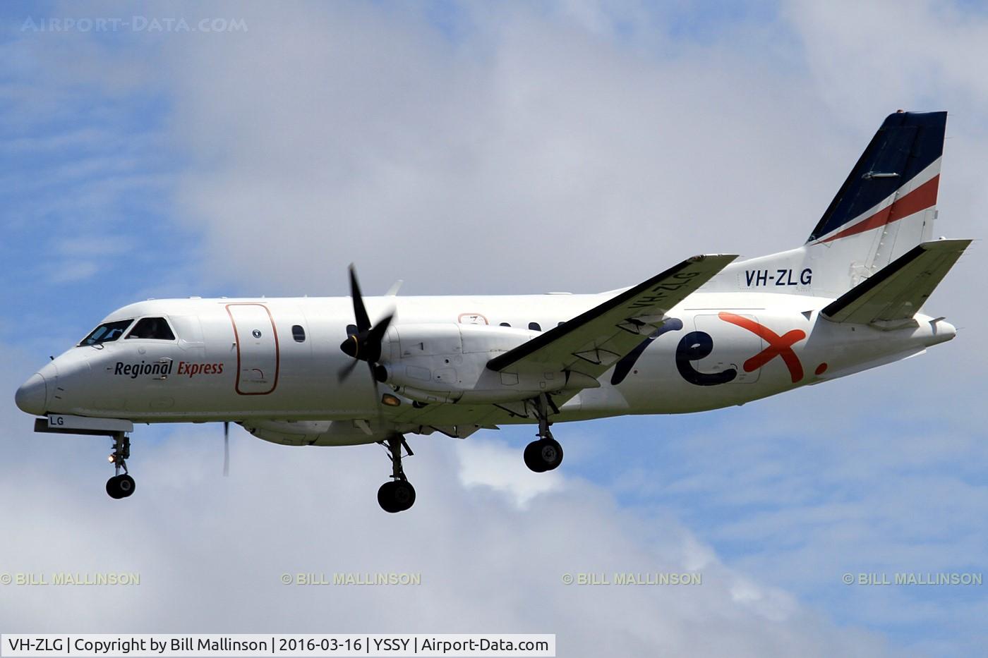 VH-ZLG, 1995 Saab 340B+ C/N 340B-375, finals to 16R