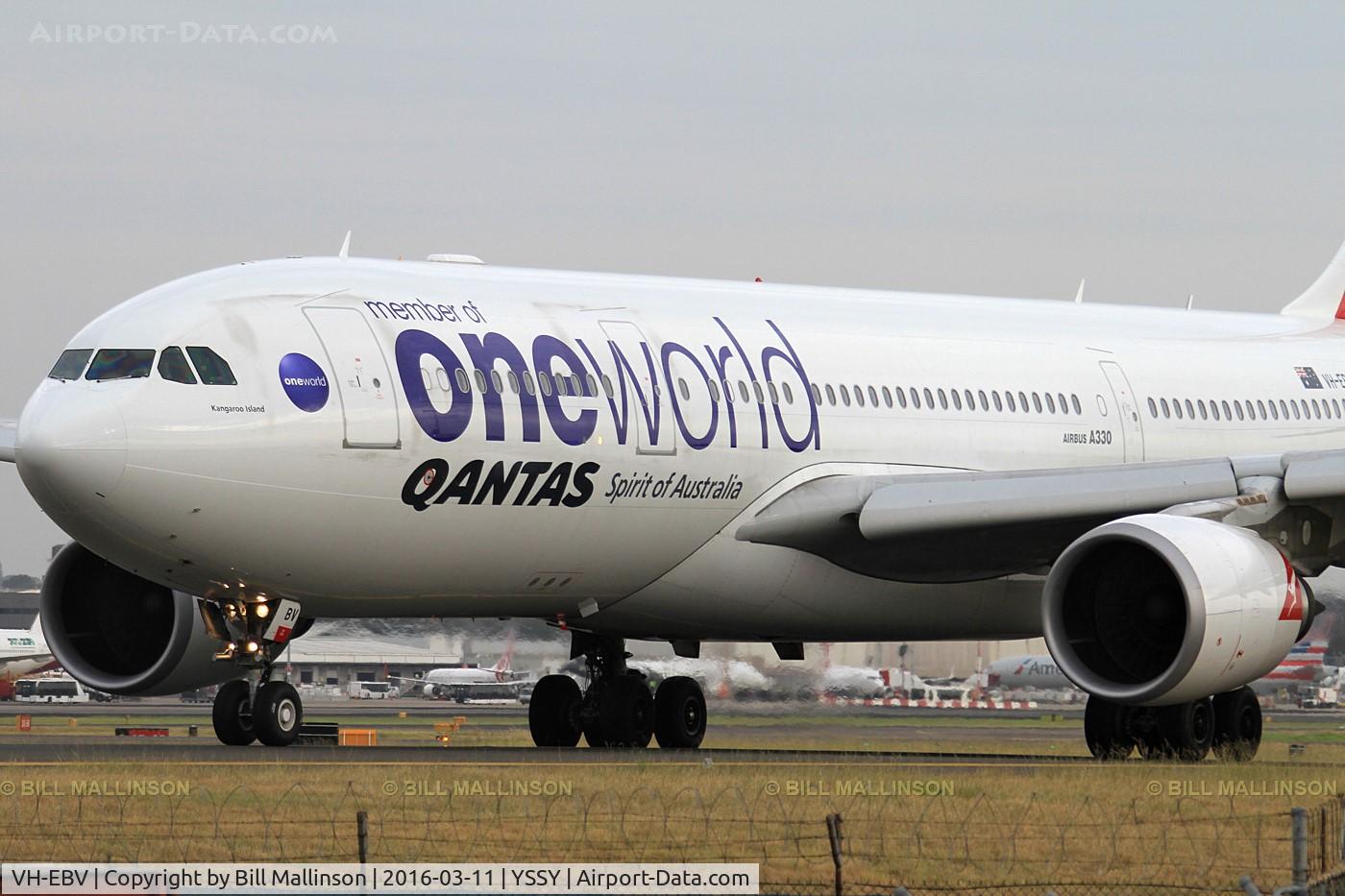 VH-EBV, 2012 Airbus A330-202 C/N 1365, taxi to 34R